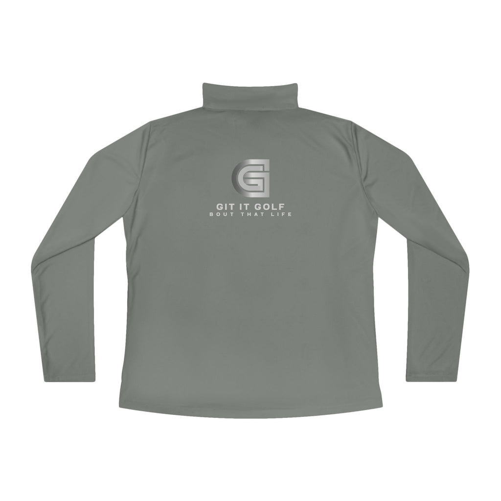 Ladies Quarter-Zip Pullover — Golf Performance Half-Zip with 'Git It Golf' Logo