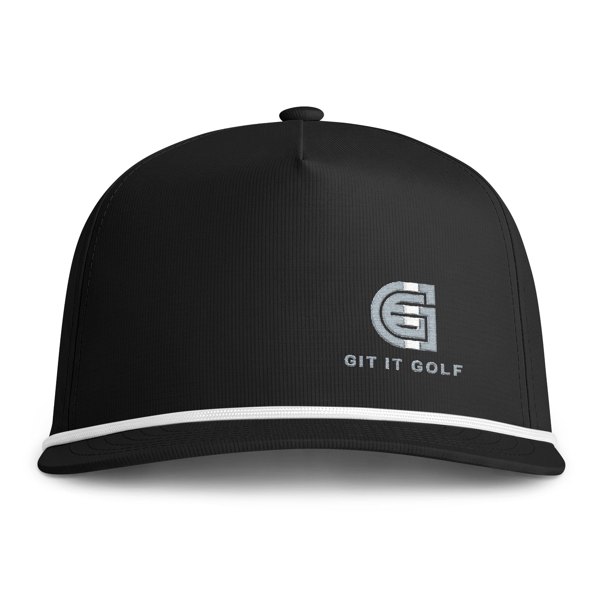 Sunwashed Rope Cap — Vintage Rope-Trim Golf Hat