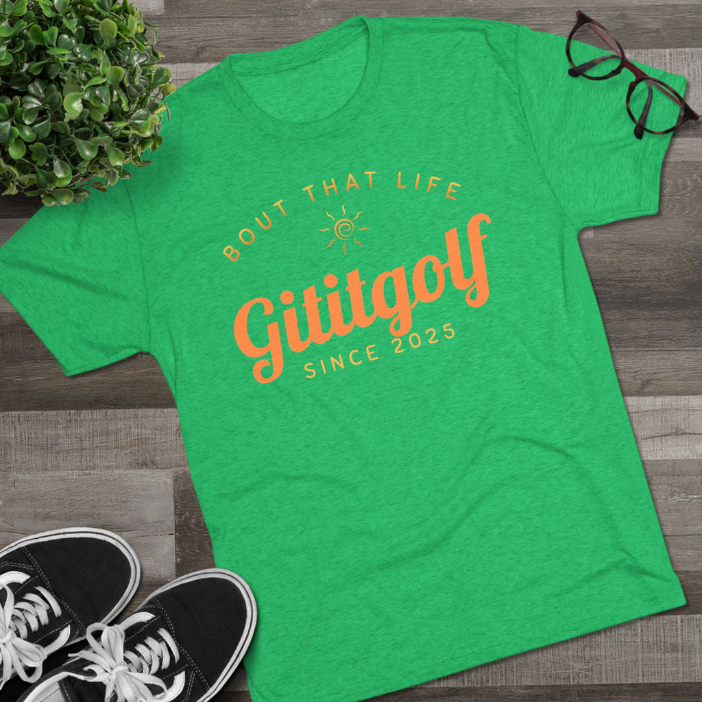 Gititgolf 'Bout That Life' Unisex Tee, Golf Shirt, Sports Apparel, Casual Wear, Gift for Golfers, Summer Style