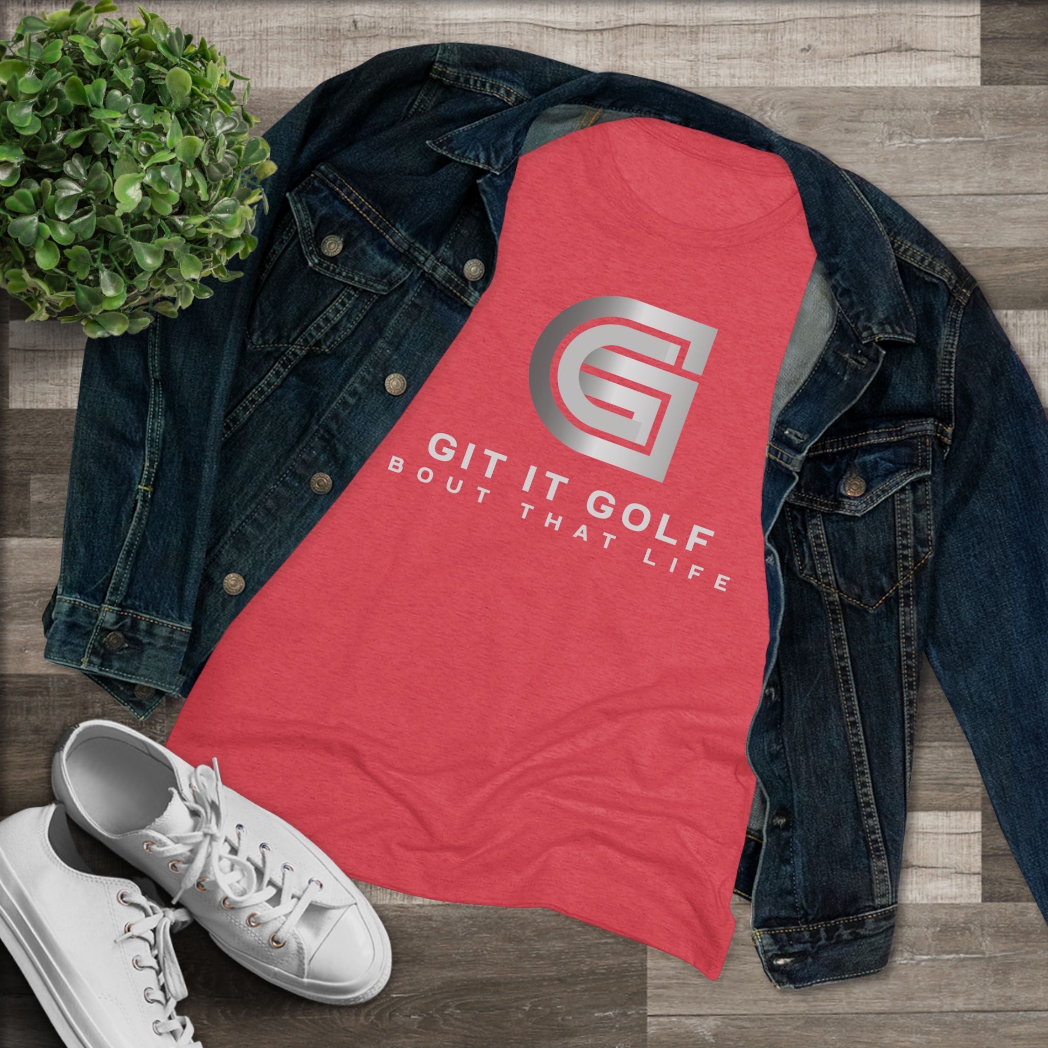 Women's Golf Triblend Tee - Perfect for Golf Lovers, Sports Events, Casual Wear, Gift for Her, Outdoor Activities