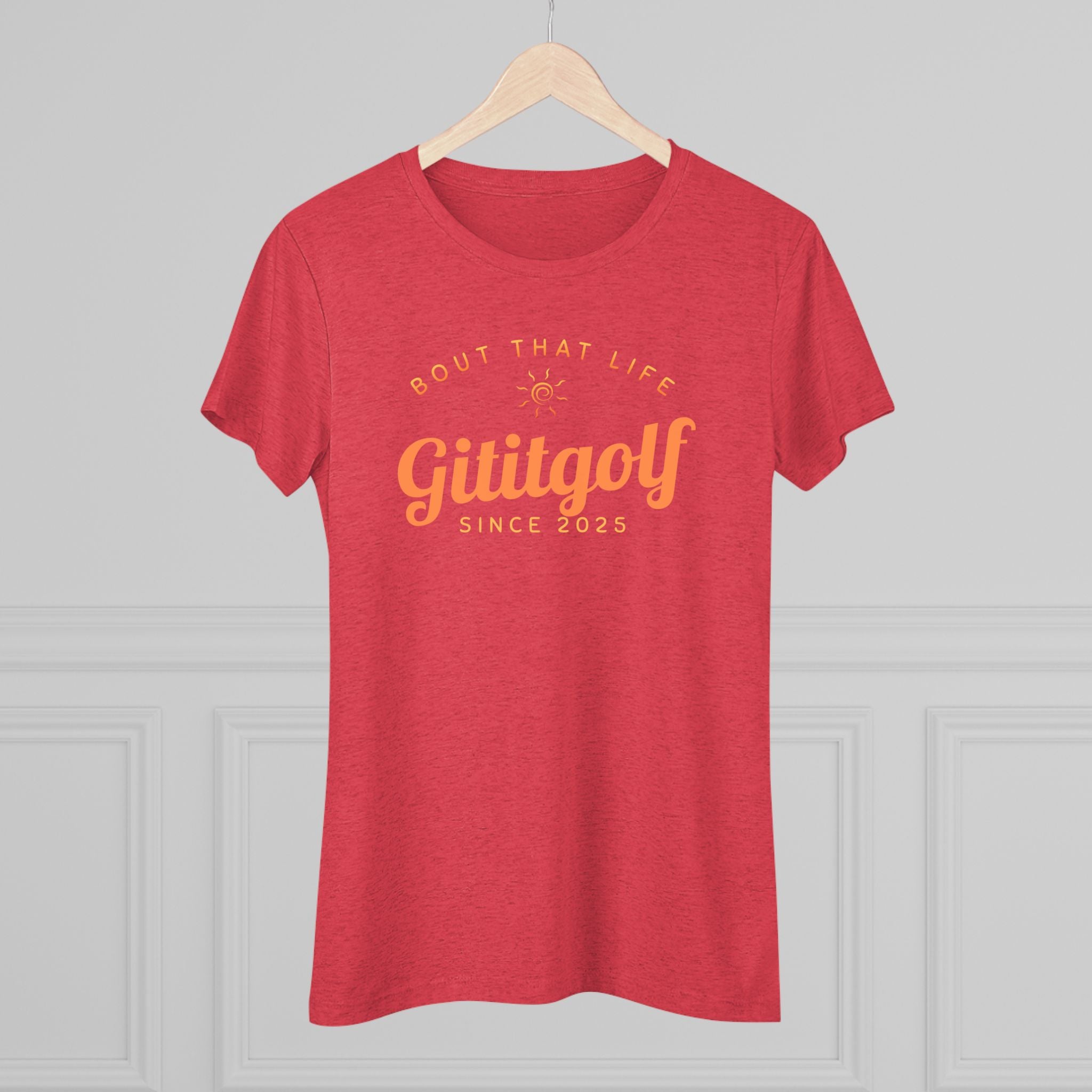 Women's Golf-Inspired Triblend Tee - Perfect for Golf Lovers, Casual Wear, Unique Gift, Active Lifestyle, Soft and Comfy Top