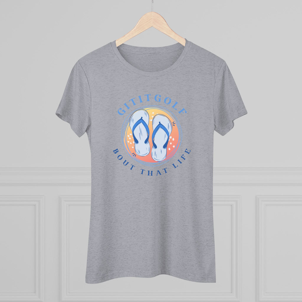 Golf-Inspired Women's Triblend Tee - Perfect for Golf Lovers, Casual Wear, Summer Outings, Gifts, and Celebration Days