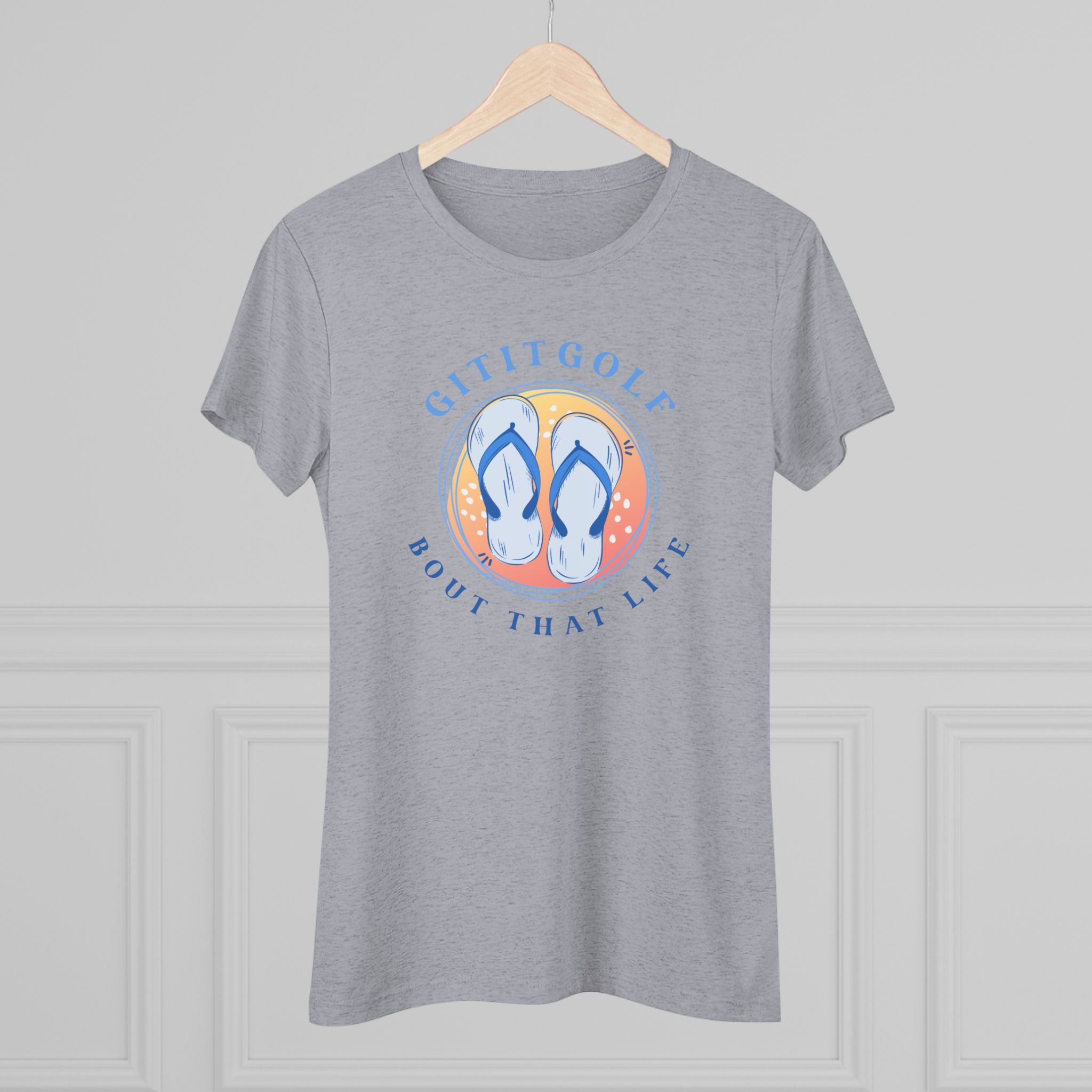 Golf-Inspired Women's Triblend Tee - Perfect for Golf Lovers, Casual Wear, Summer Outings, Gifts, and Celebration Days