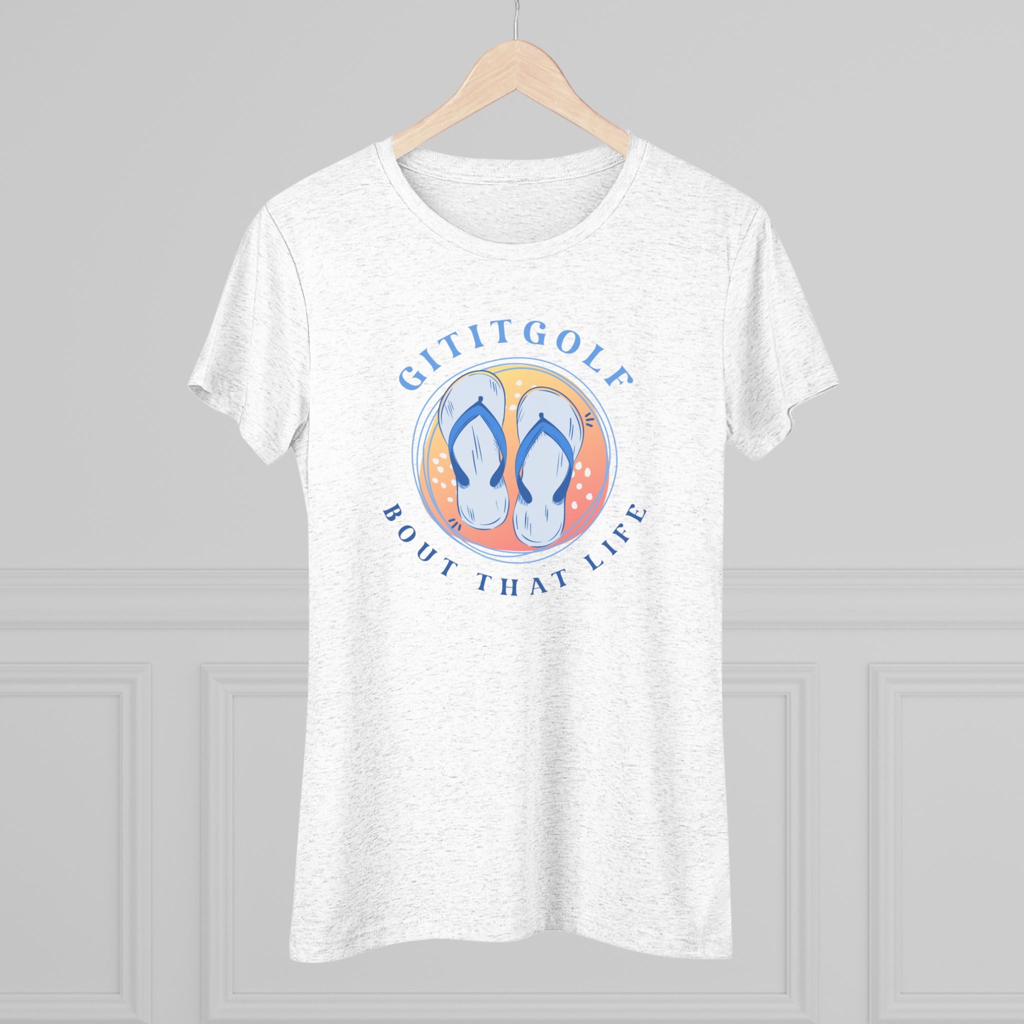 Golf-Inspired Women's Triblend Tee - Perfect for Golf Lovers, Casual Wear, Summer Outings, Gifts, and Celebration Days