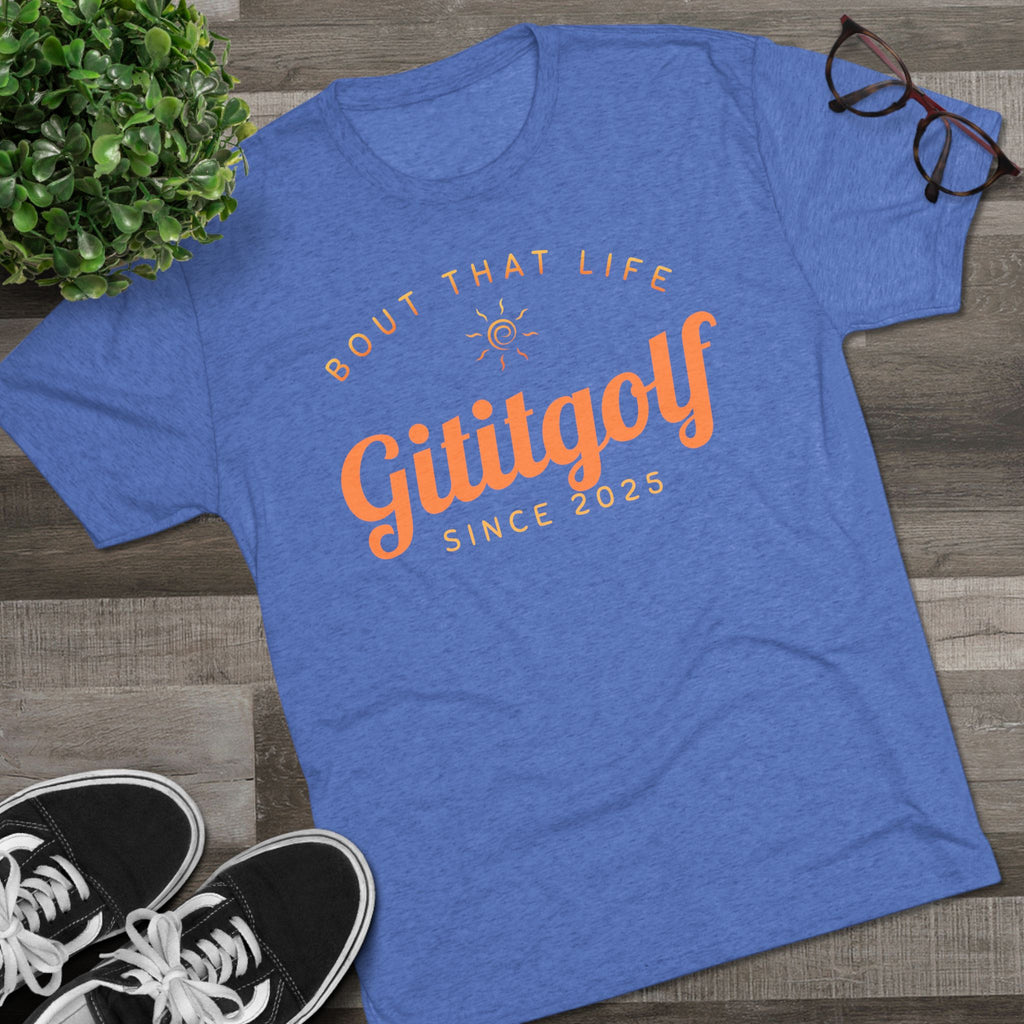 Gititgolf 'Bout That Life' Unisex Tee, Golf Shirt, Sports Apparel, Casual Wear, Gift for Golfers, Summer Style