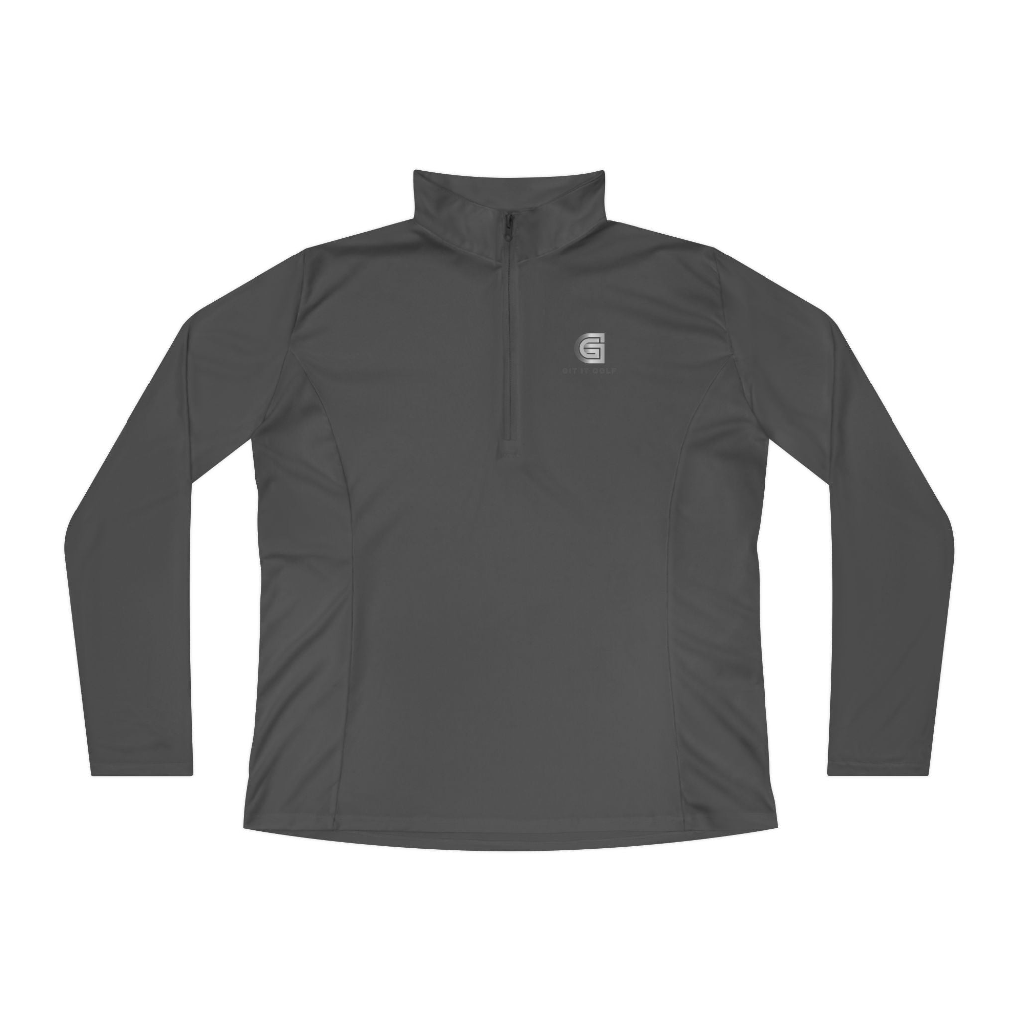 Ladies Quarter-Zip Pullover — Golf Performance Half-Zip with 'Git It Golf' Logo