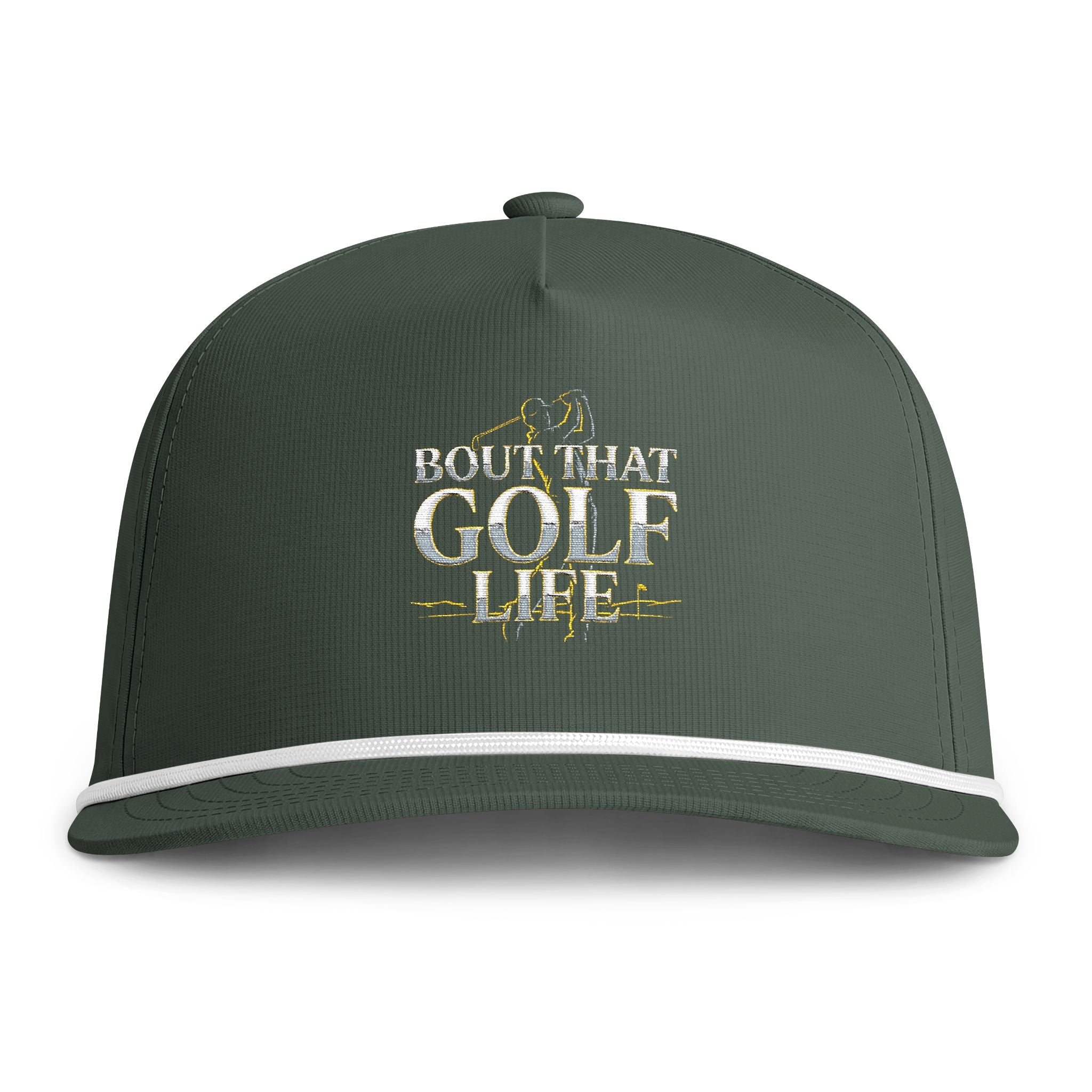 Golf Rope Cap — "Bout That Golf Life" Embroidered Snapback