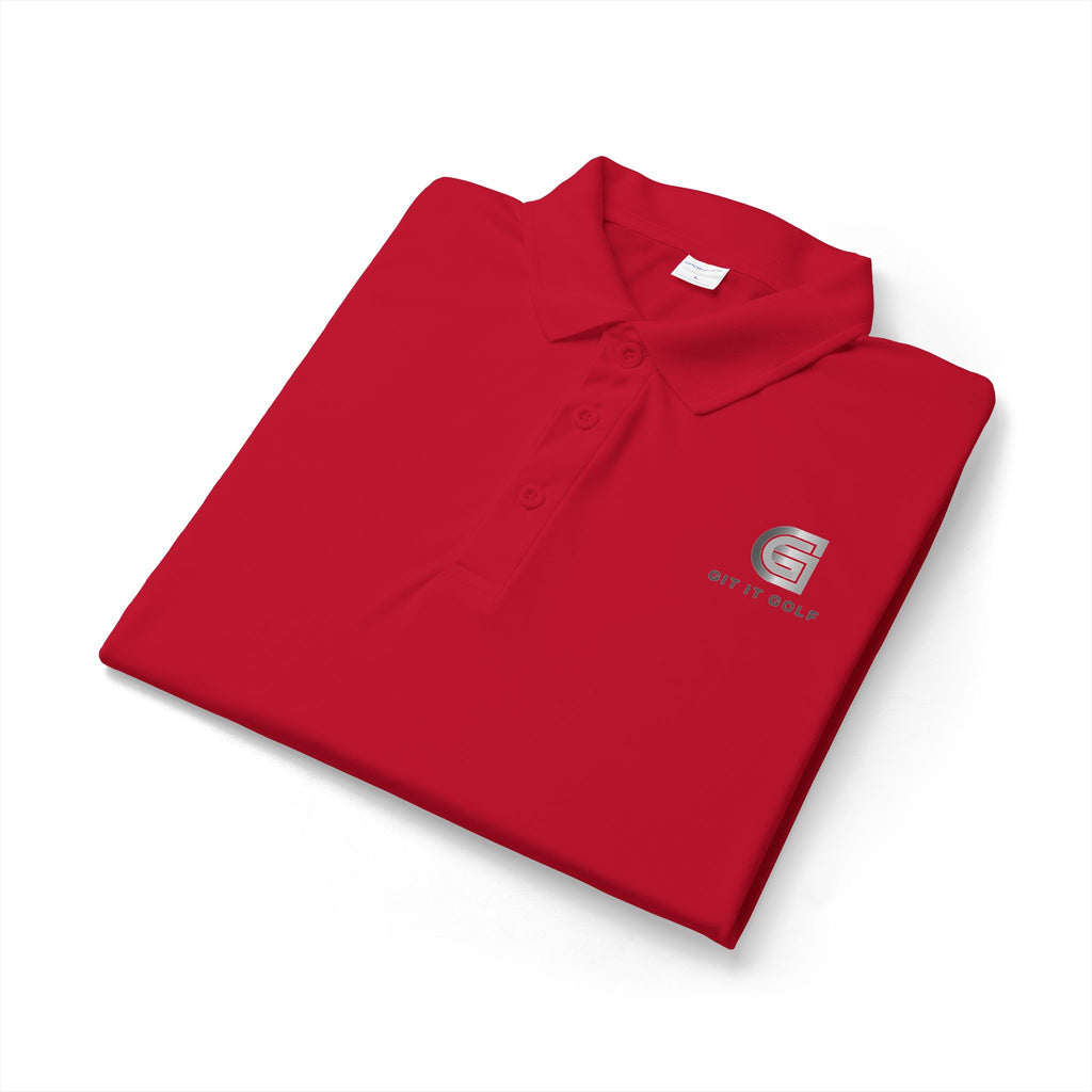 DTF Logo Polo — 'G' Crest with "GIT IT GOLF “Text