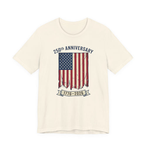250th Anniversary American Flag Tee — 1776-2026 Bicentennial Patriotic T-Shirt