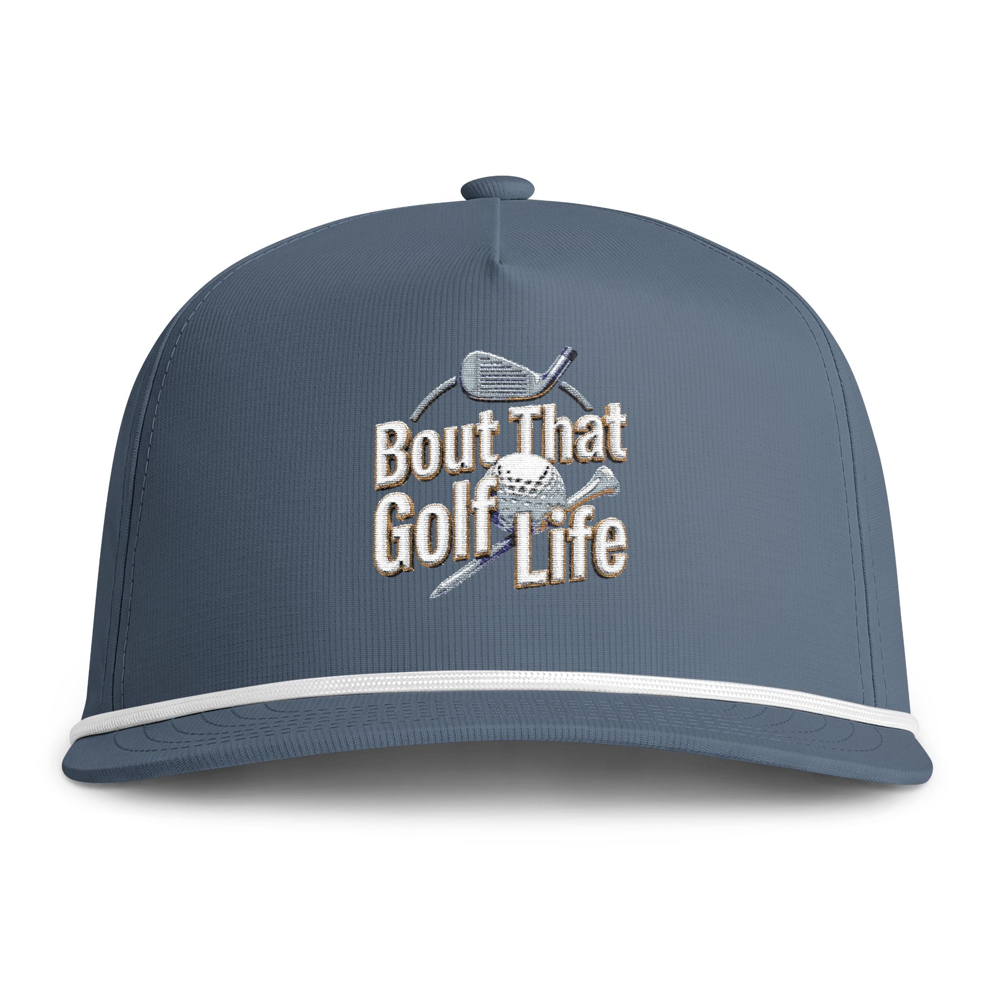 Golf Cap - "Bout That Golf Life" Sunwashed Rope Hat