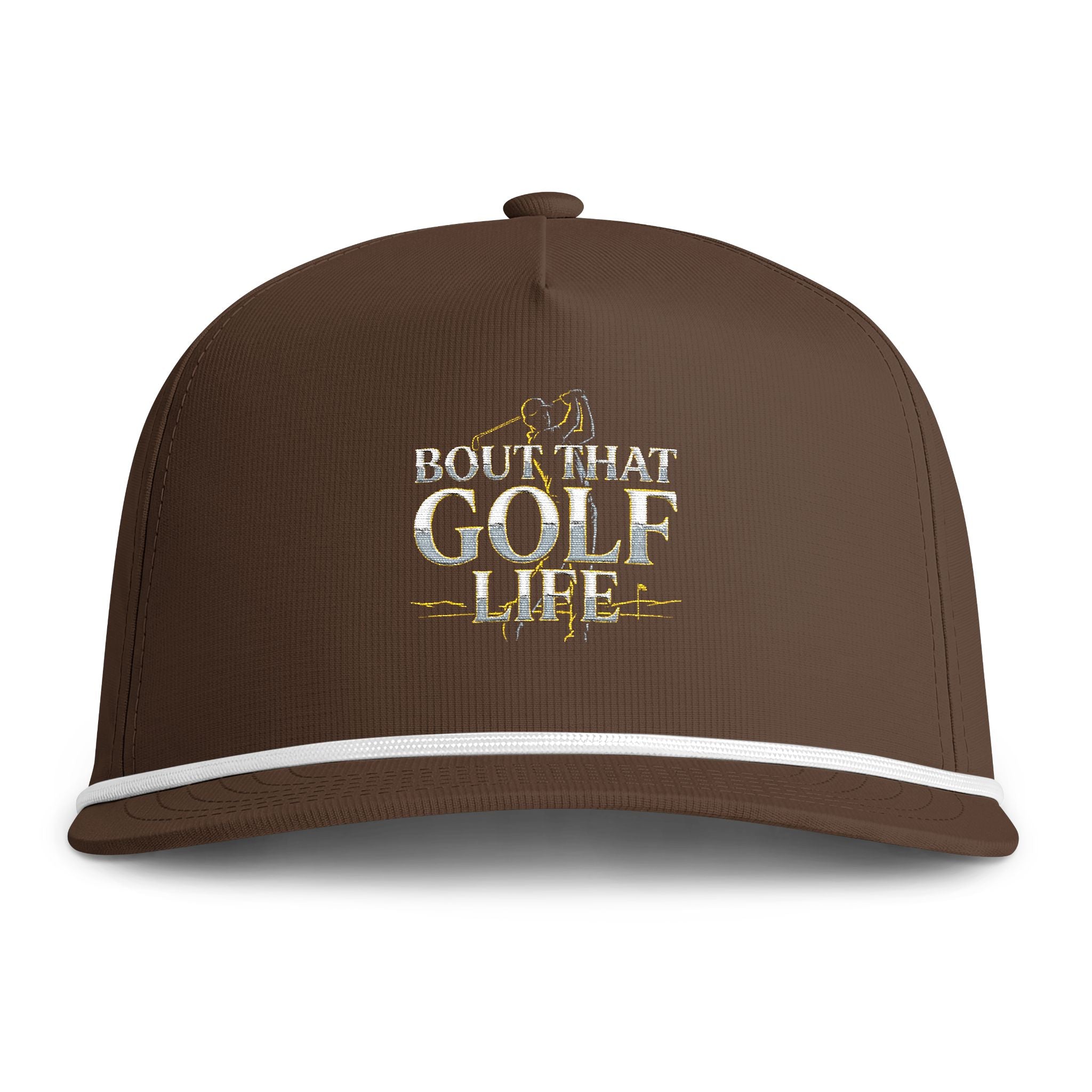 Golf Rope Cap — "Bout That Golf Life" Embroidered Snapback