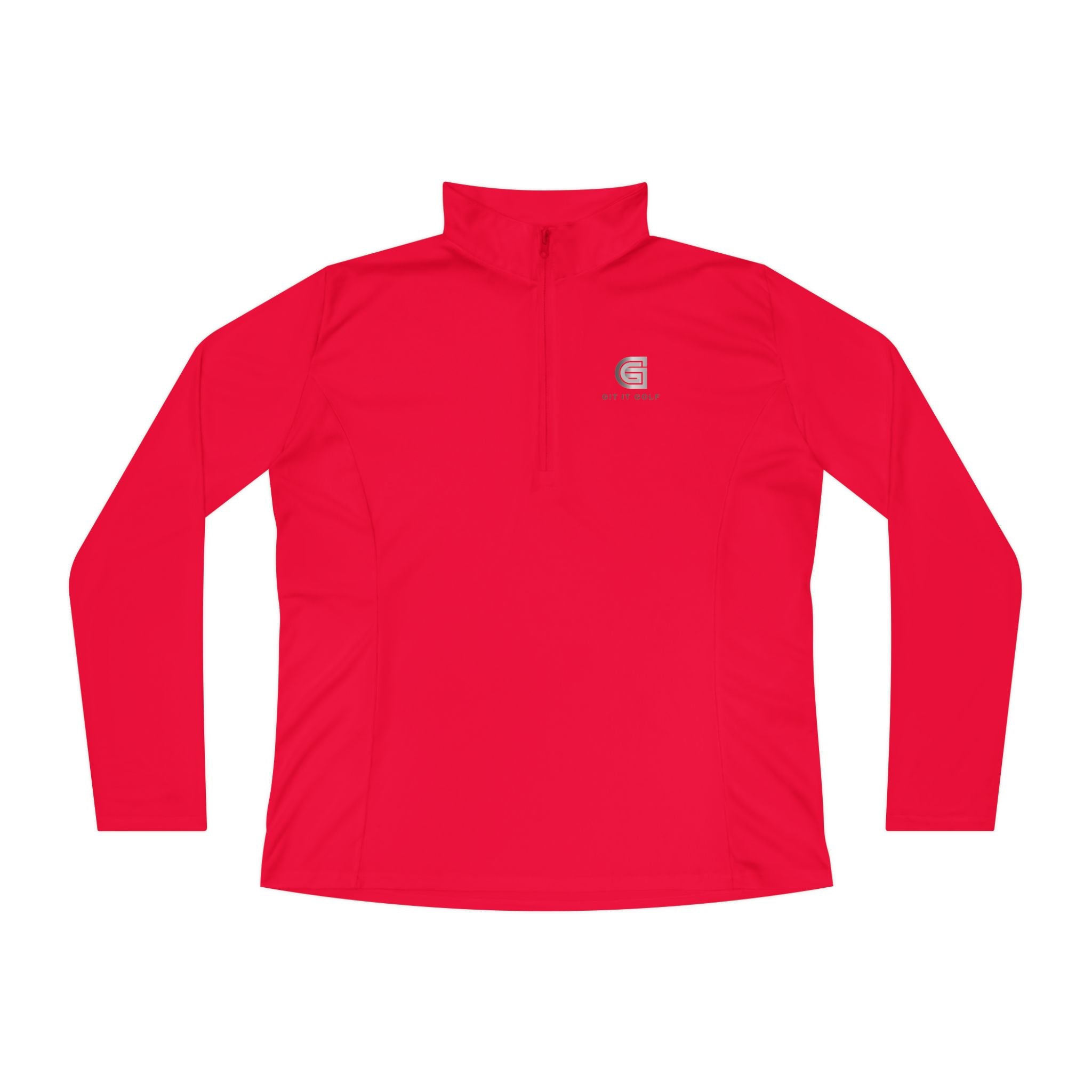 Ladies Quarter-Zip Pullover — Golf Performance Half-Zip with 'Git It Golf' Logo
