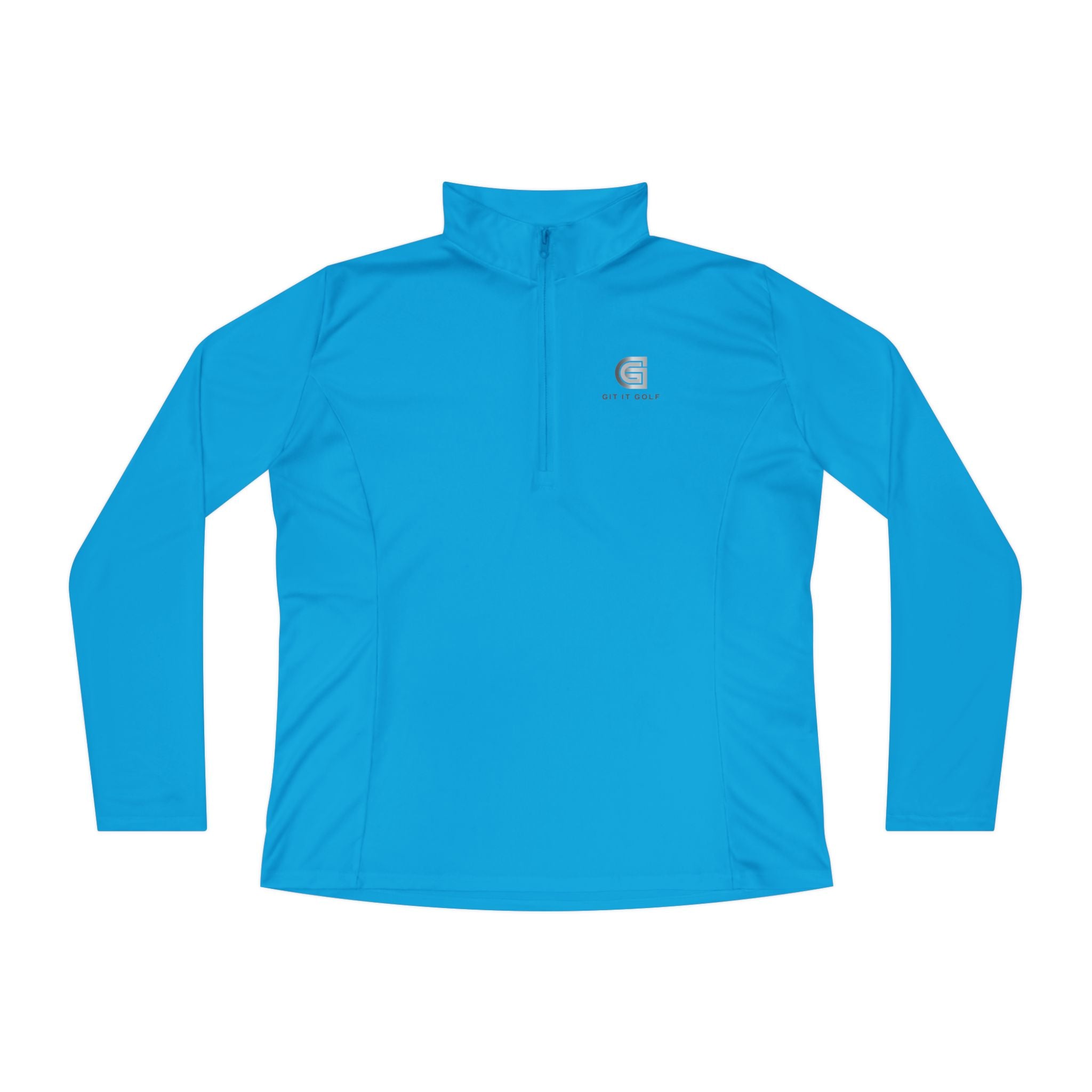 Ladies Quarter-Zip Pullover — Golf Performance Half-Zip with 'Git It Golf' Logo