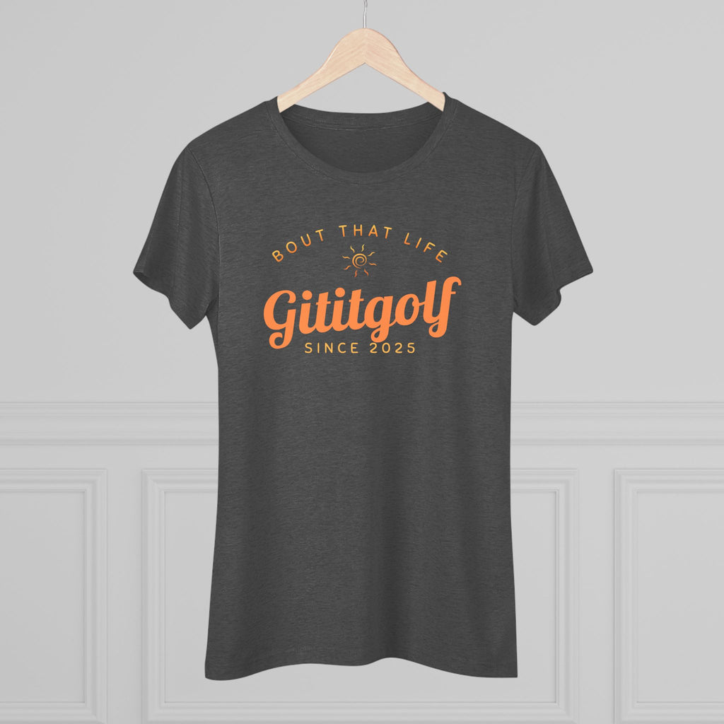 Women's Golf-Inspired Triblend Tee - Perfect for Golf Lovers, Casual Wear, Unique Gift, Active Lifestyle, Soft and Comfy Top