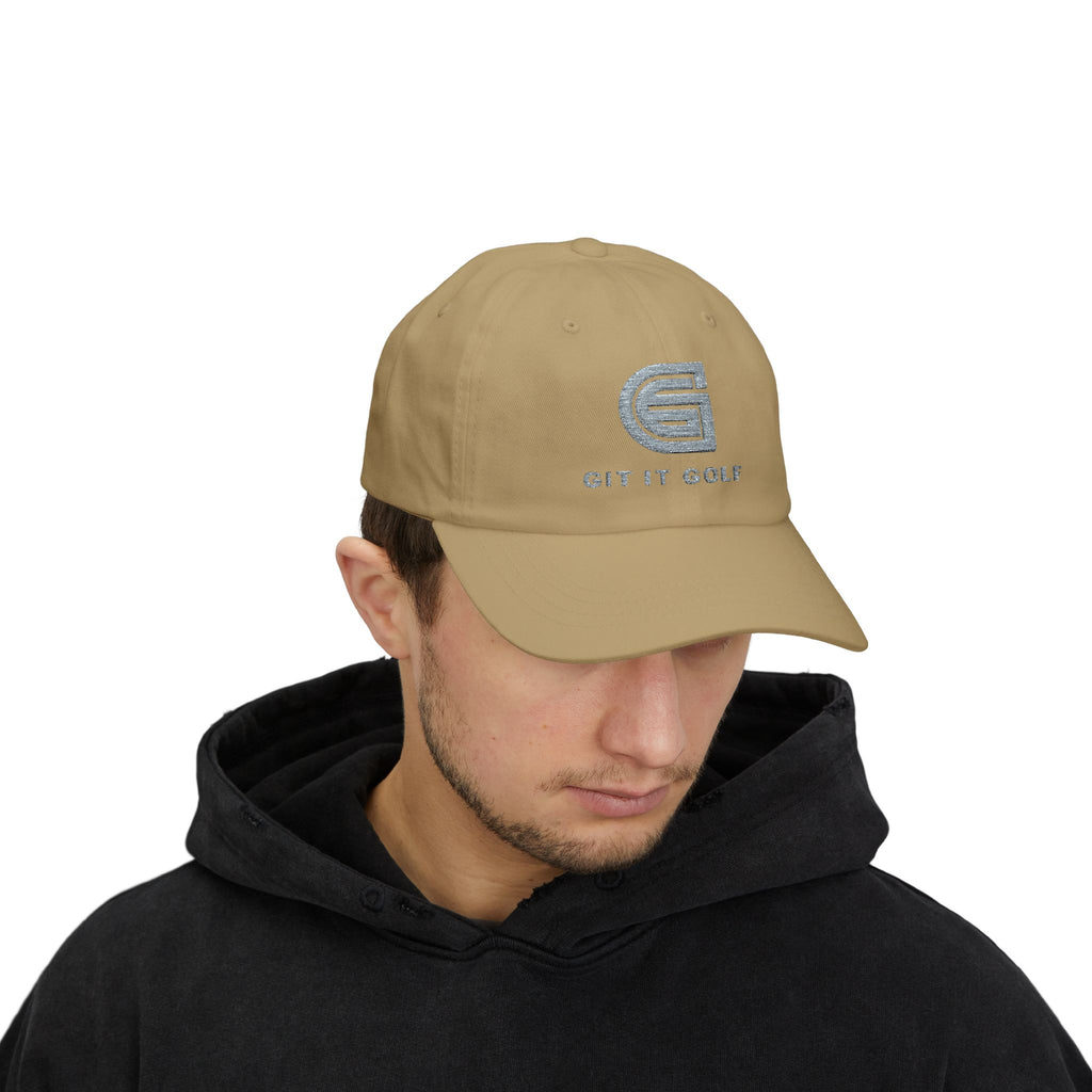 Trendy Dad Cap with Glitter Logo - Perfect for Golf Lovers, Outdoor Events, Gifts for Dad, Casual Style