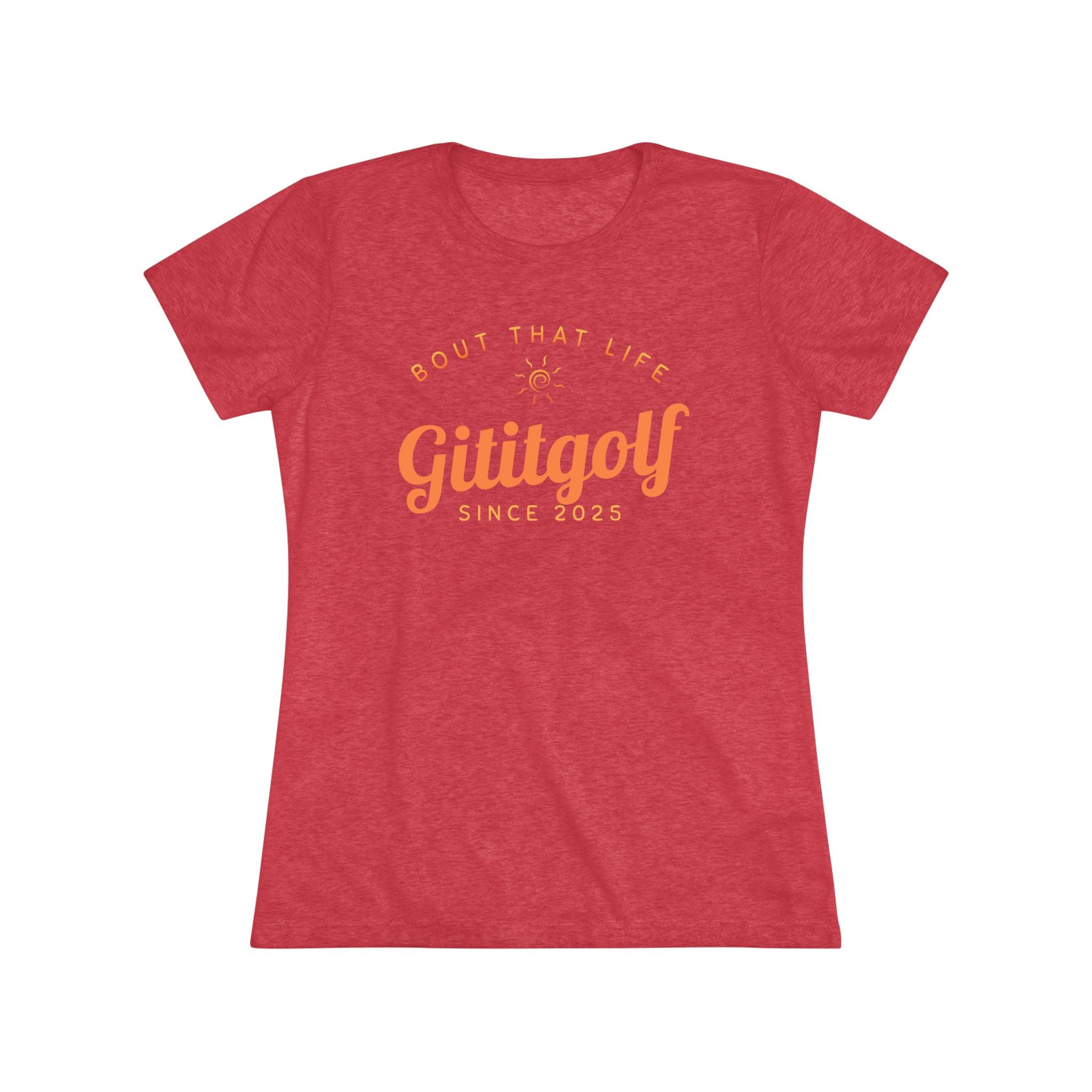 Women's Golf-Inspired Triblend Tee - Perfect for Golf Lovers, Casual Wear, Unique Gift, Active Lifestyle, Soft and Comfy Top