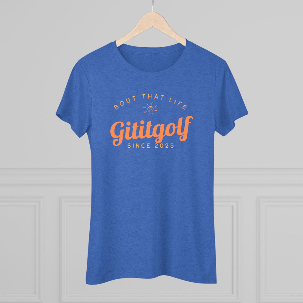 Women's Golf-Inspired Triblend Tee - Perfect for Golf Lovers, Casual Wear, Unique Gift, Active Lifestyle, Soft and Comfy Top