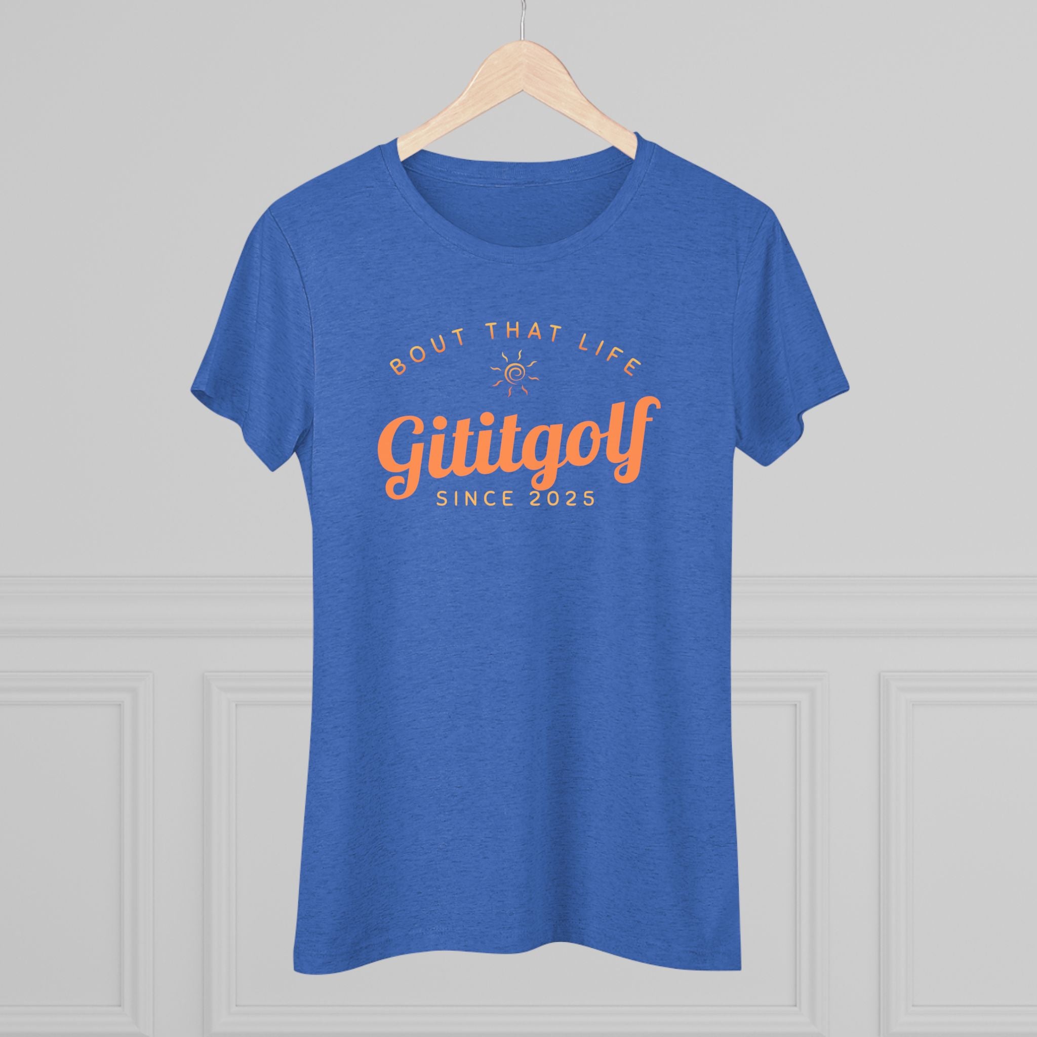 Women's Golf-Inspired Triblend Tee - Perfect for Golf Lovers, Casual Wear, Unique Gift, Active Lifestyle, Soft and Comfy Top