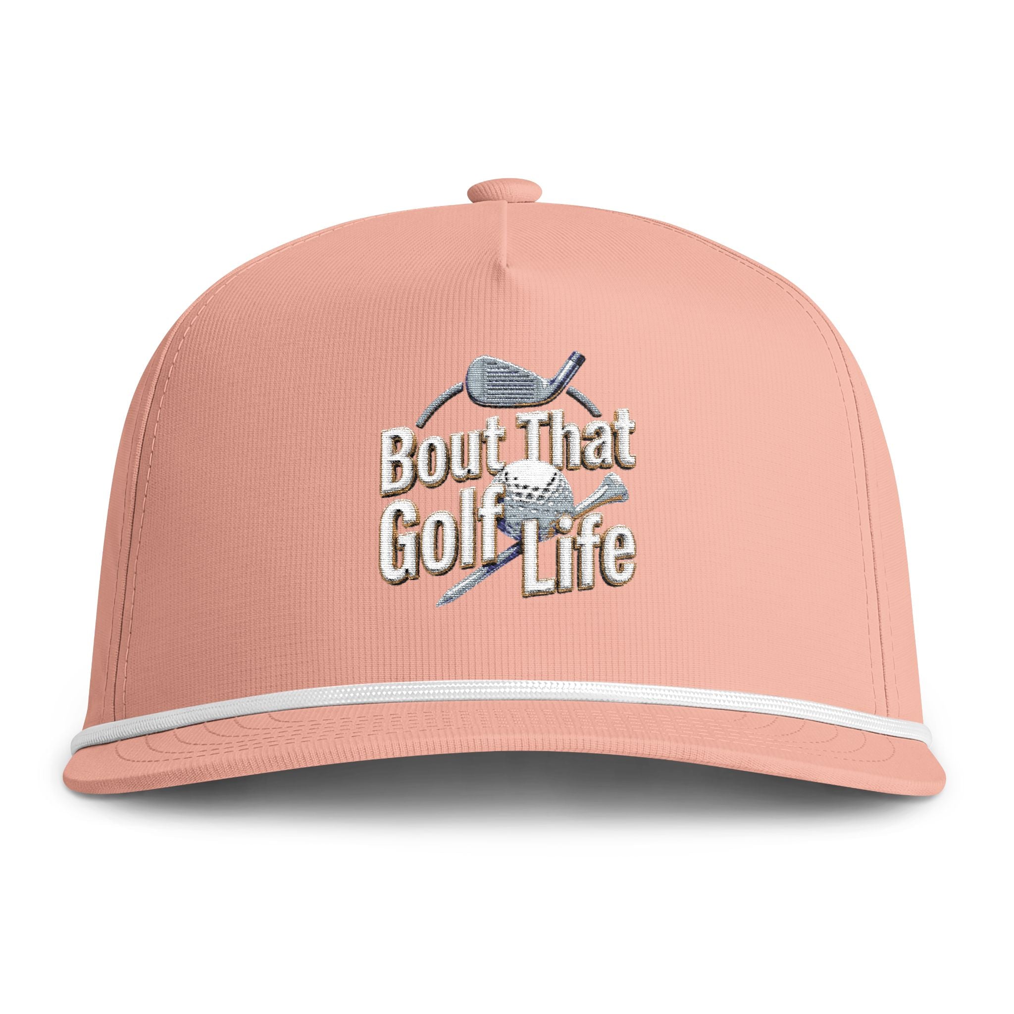 Golf Cap - "Bout That Golf Life" Sunwashed Rope Hat