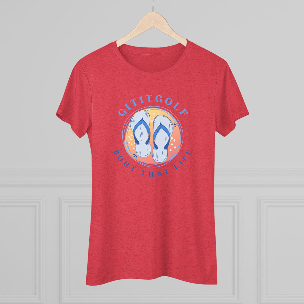 Golf-Inspired Women's Triblend Tee - Perfect for Golf Lovers, Casual Wear, Summer Outings, Gifts, and Celebration Days