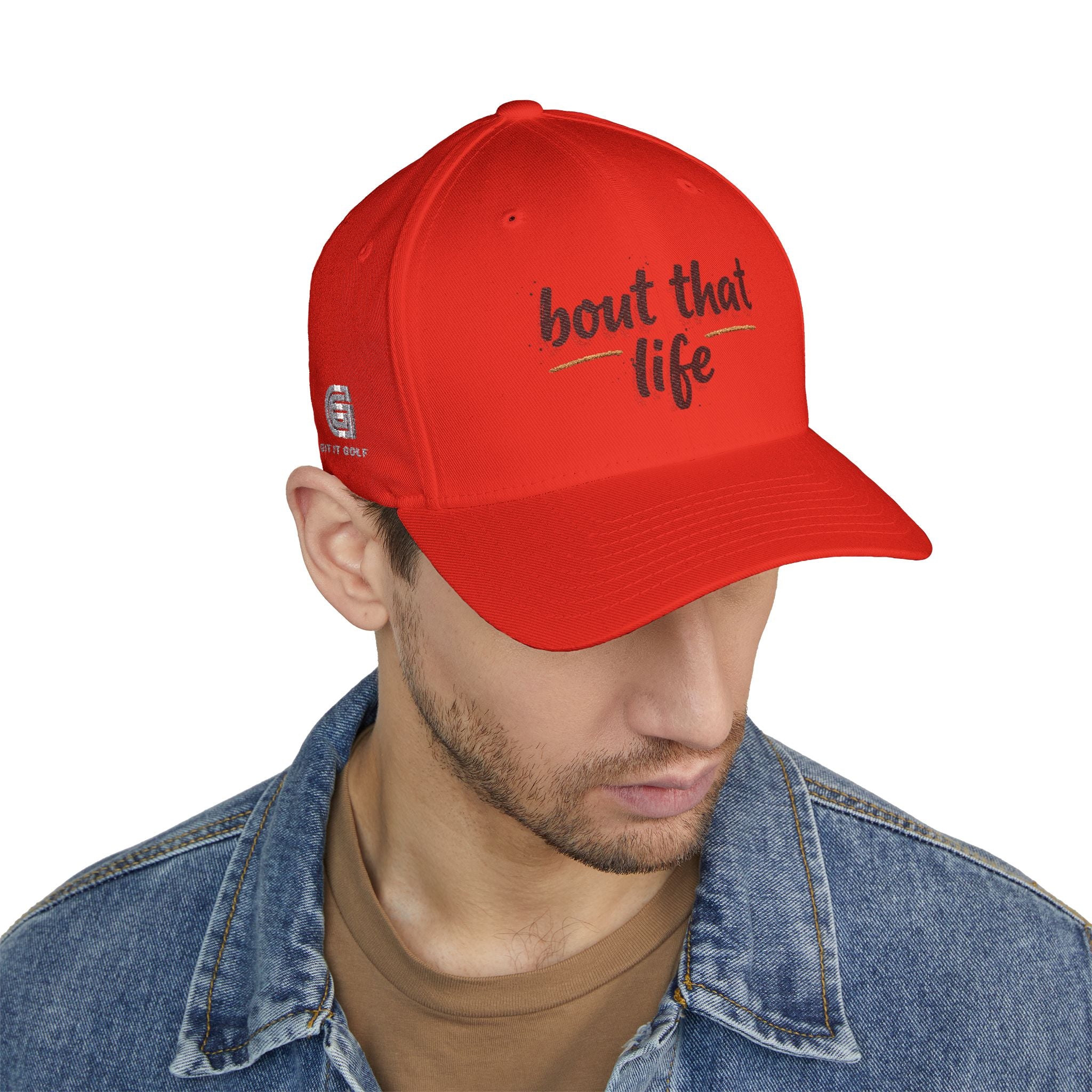 Embroidered 'bout that life' Baseball Cap