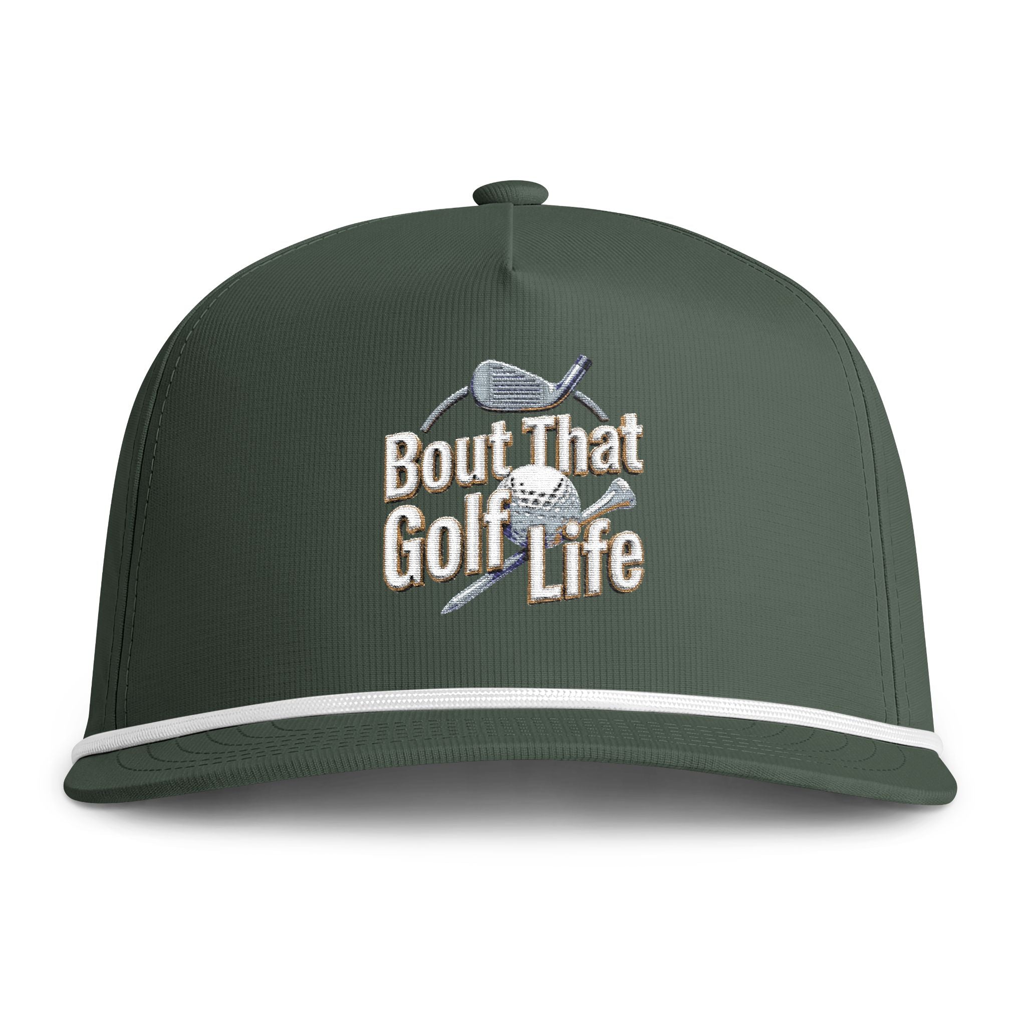Golf Cap - "Bout That Golf Life" Sunwashed Rope Hat