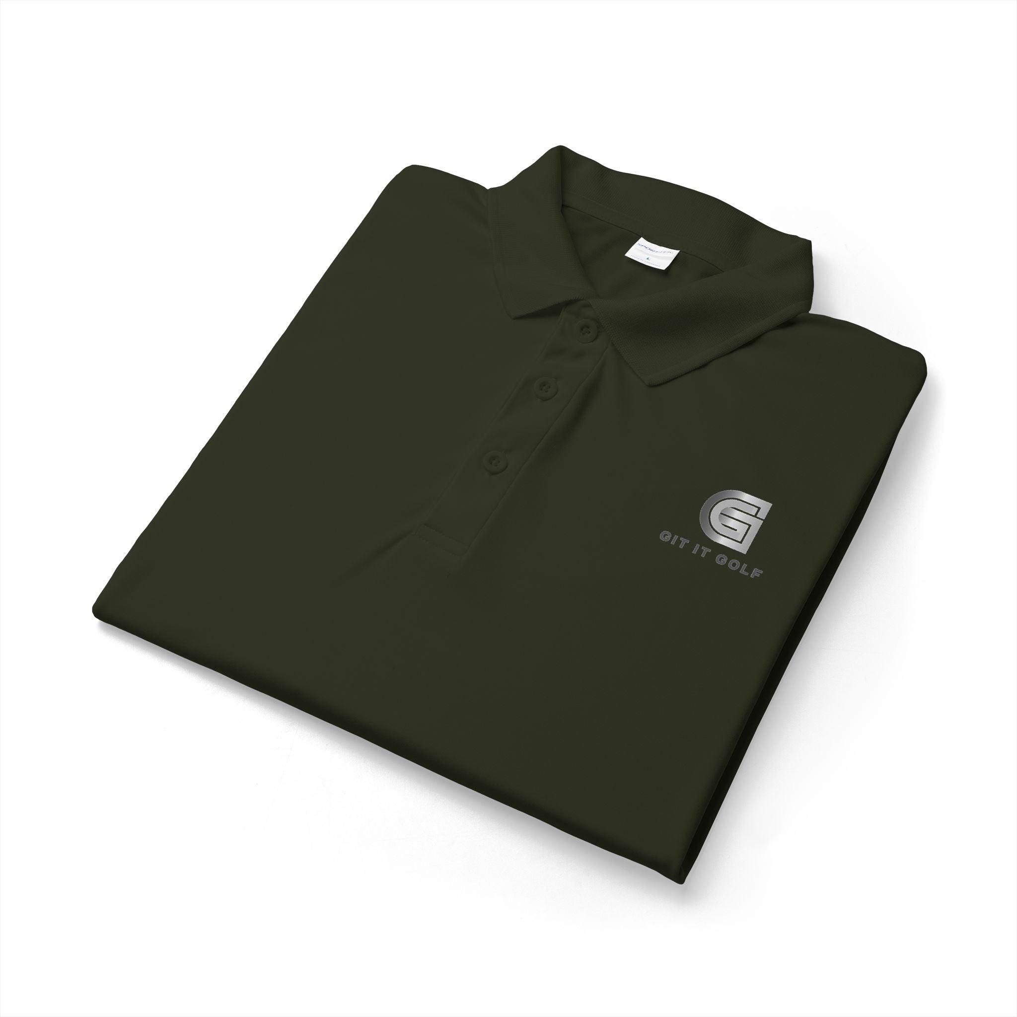 DTF Logo Polo — 'G' Crest with "GIT IT GOLF “Text
