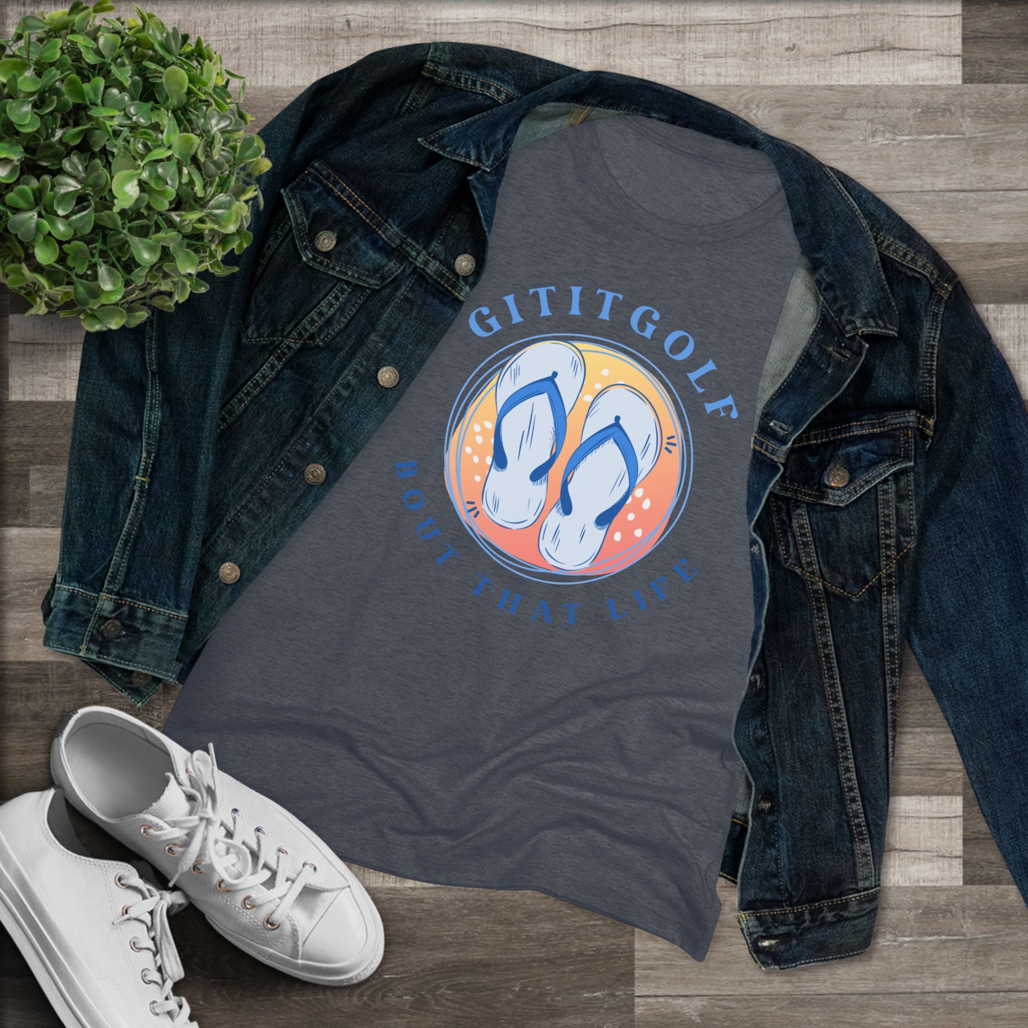 Golf-Inspired Women's Triblend Tee - Perfect for Golf Lovers, Casual Wear, Summer Outings, Gifts, and Celebration Days