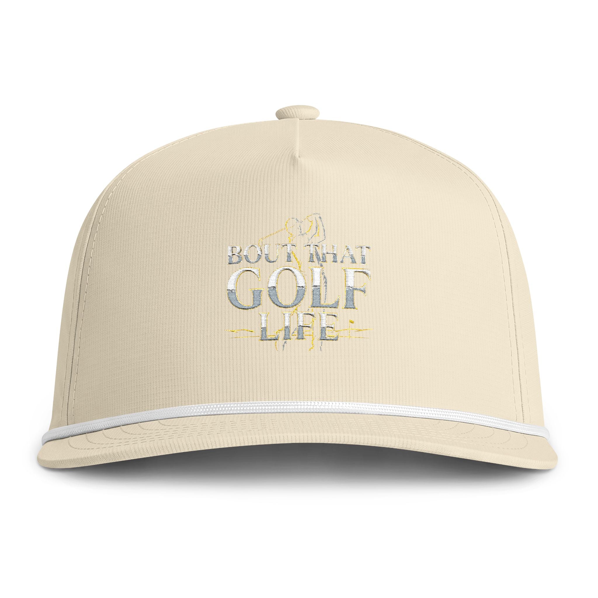Golf Rope Cap — "Bout That Golf Life" Embroidered Snapback
