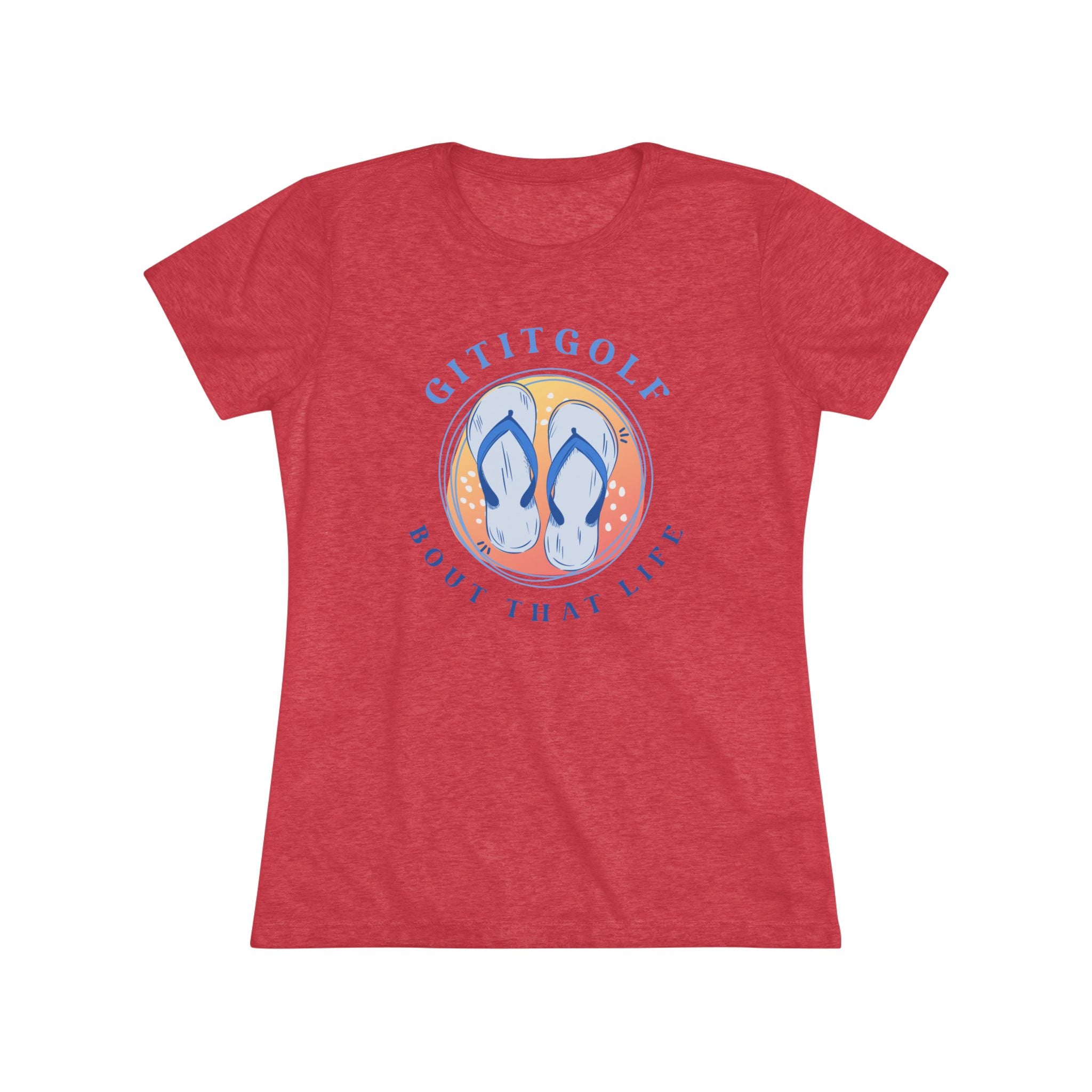 Golf-Inspired Women's Triblend Tee - Perfect for Golf Lovers, Casual Wear, Summer Outings, Gifts, and Celebration Days