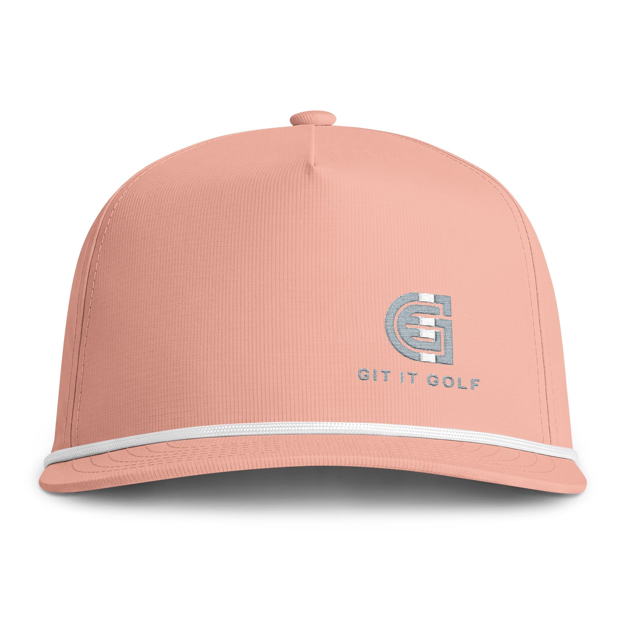 Sunwashed Rope Cap — Vintage Rope-Trim Golf Hat