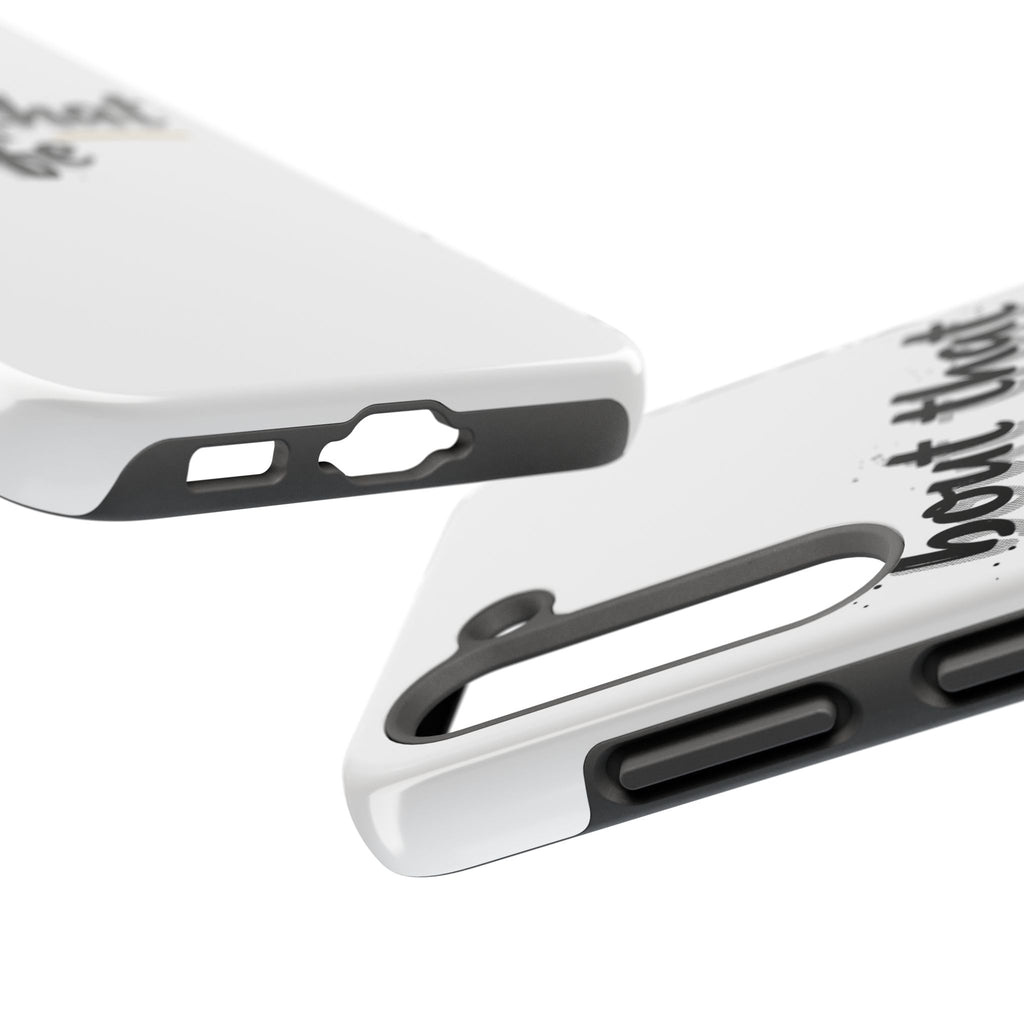 Phone Case — “bout that life” Minimal Protective Tough Case
