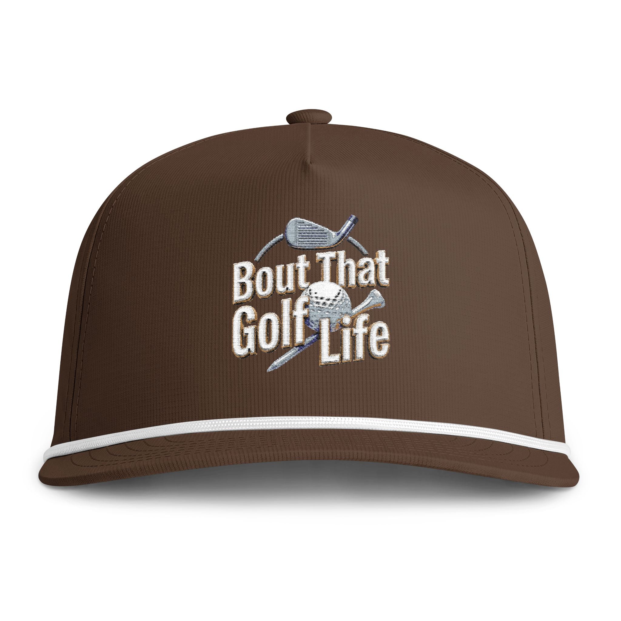 Golf Cap - "Bout That Golf Life" Sunwashed Rope Hat