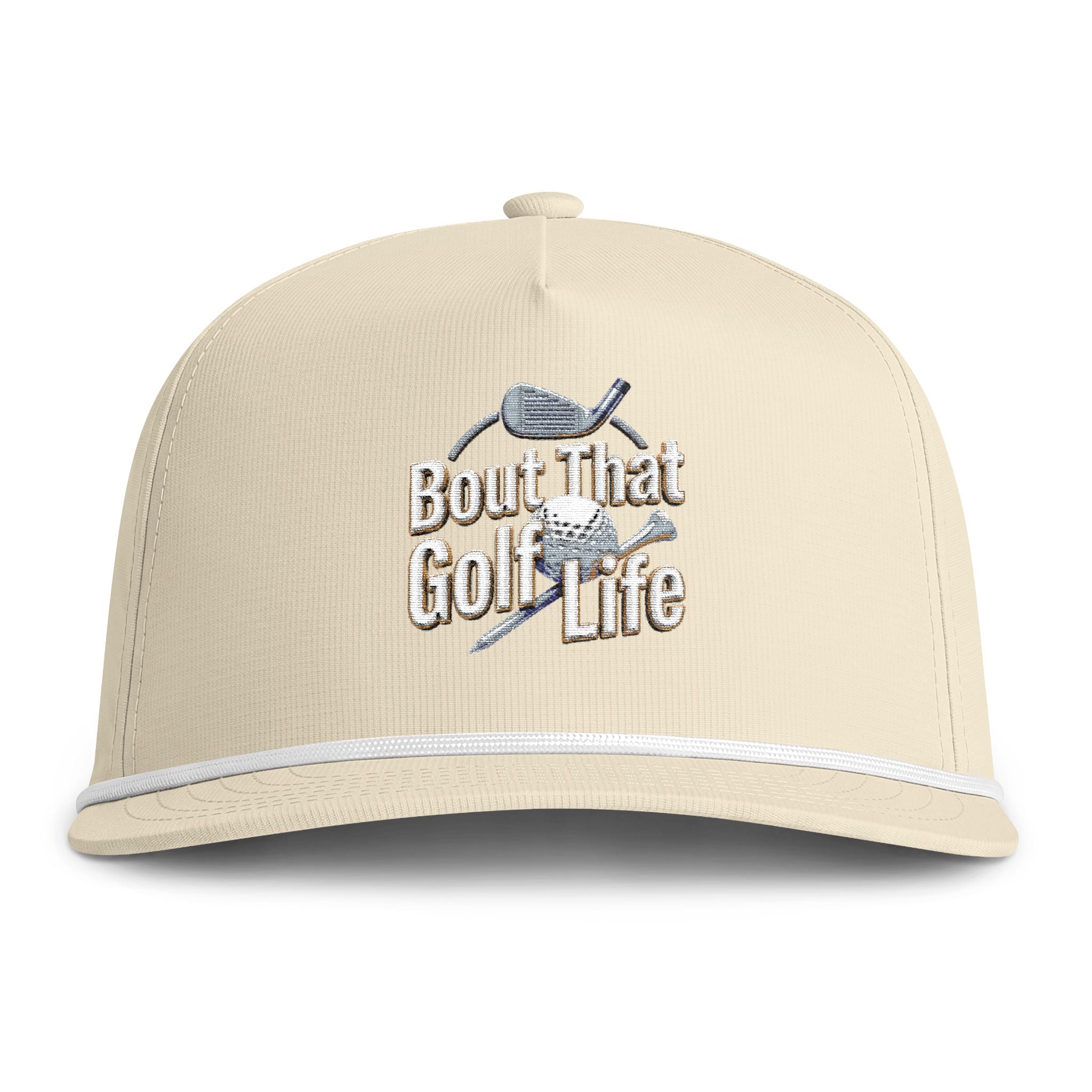Golf Cap - "Bout That Golf Life" Sunwashed Rope Hat