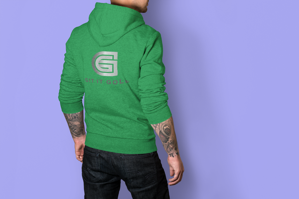 Minimal Logo Hoodie — Three-Panel Fleece Pullover