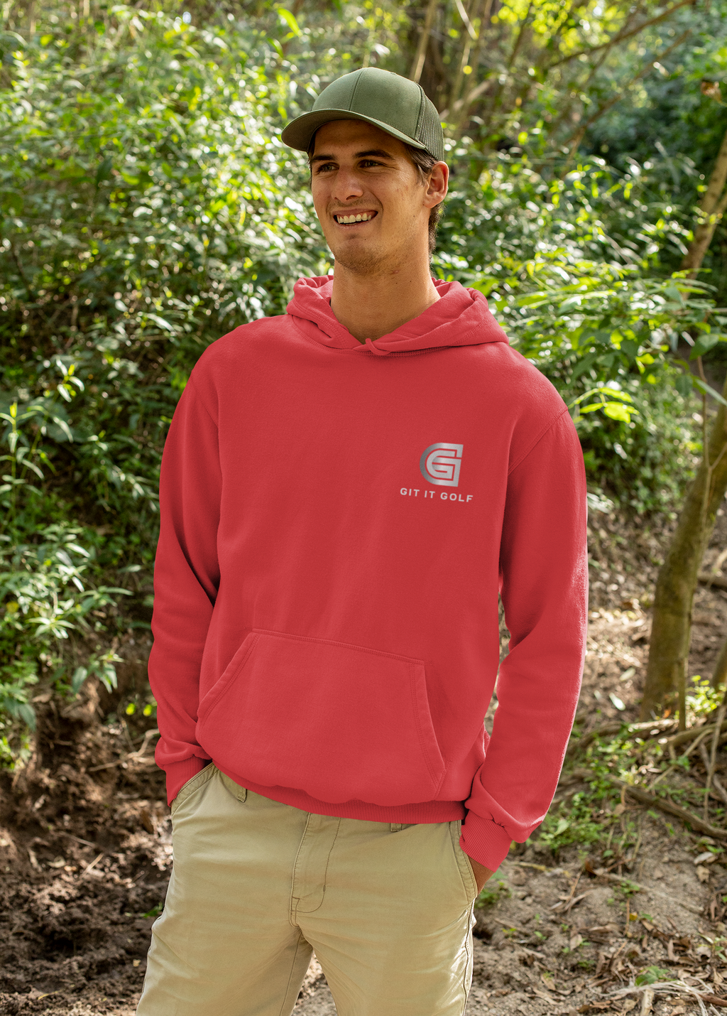 Minimal Logo Hoodie — Three-Panel Fleece Pullover