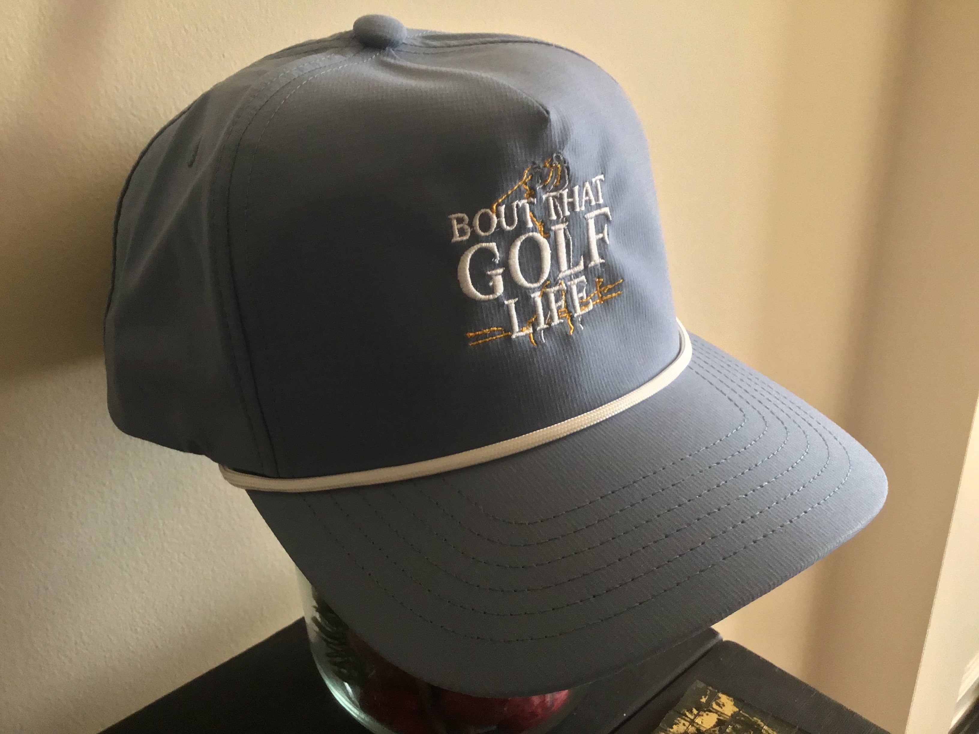 Golf Rope Cap — "Bout That Golf Life" Embroidered Snapback
