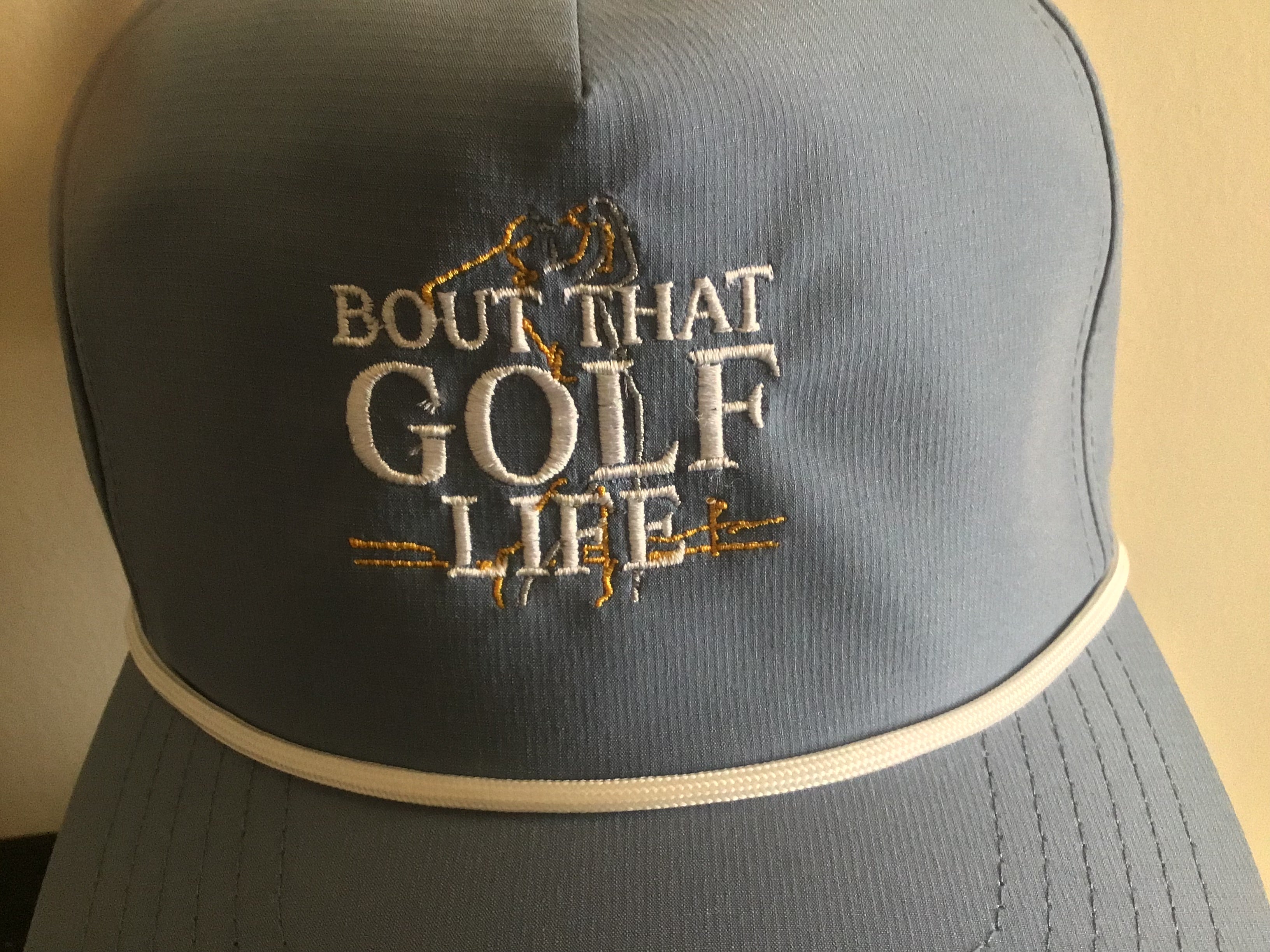 Golf Rope Cap — "Bout That Golf Life" Embroidered Snapback