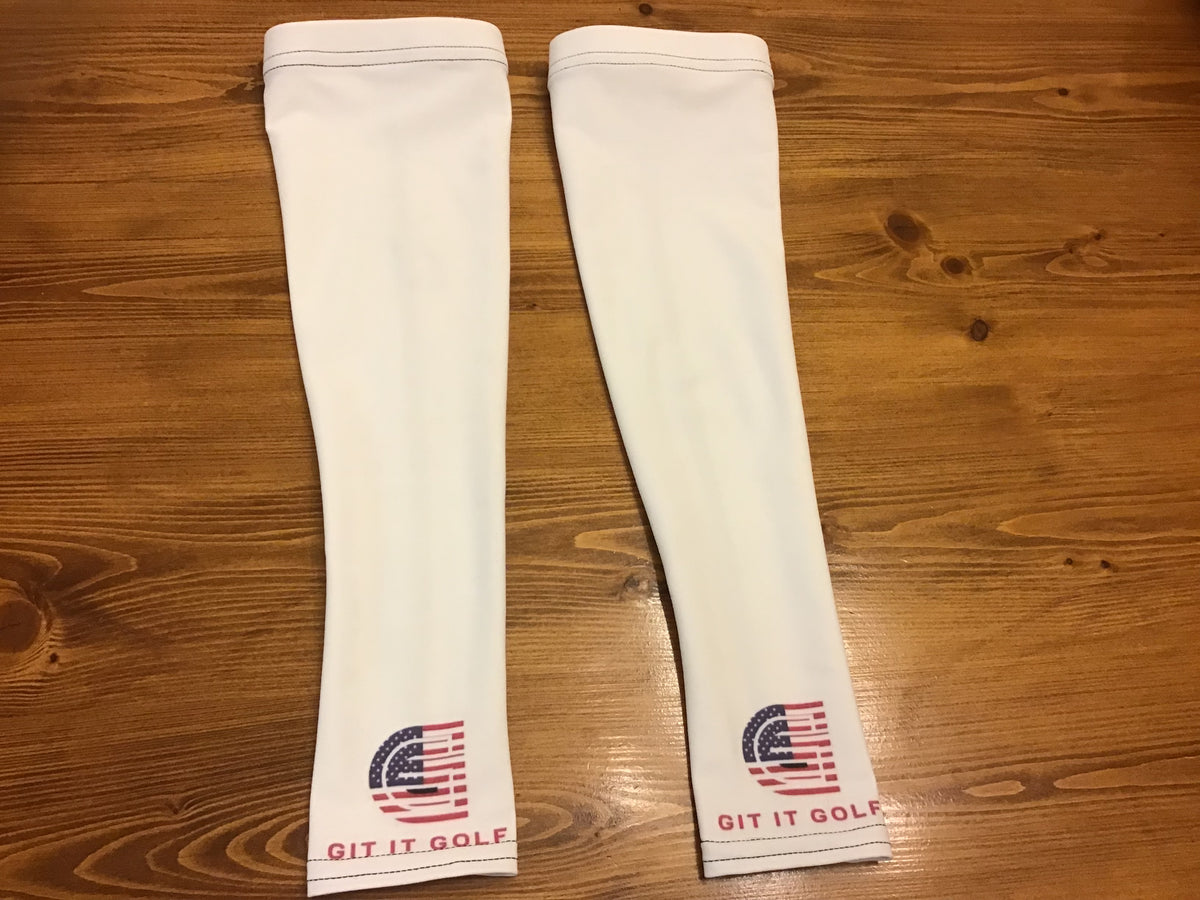 Golf Arm Sleeve — 'Git It Golf' American Flag Logo Sun Protection Sleeve