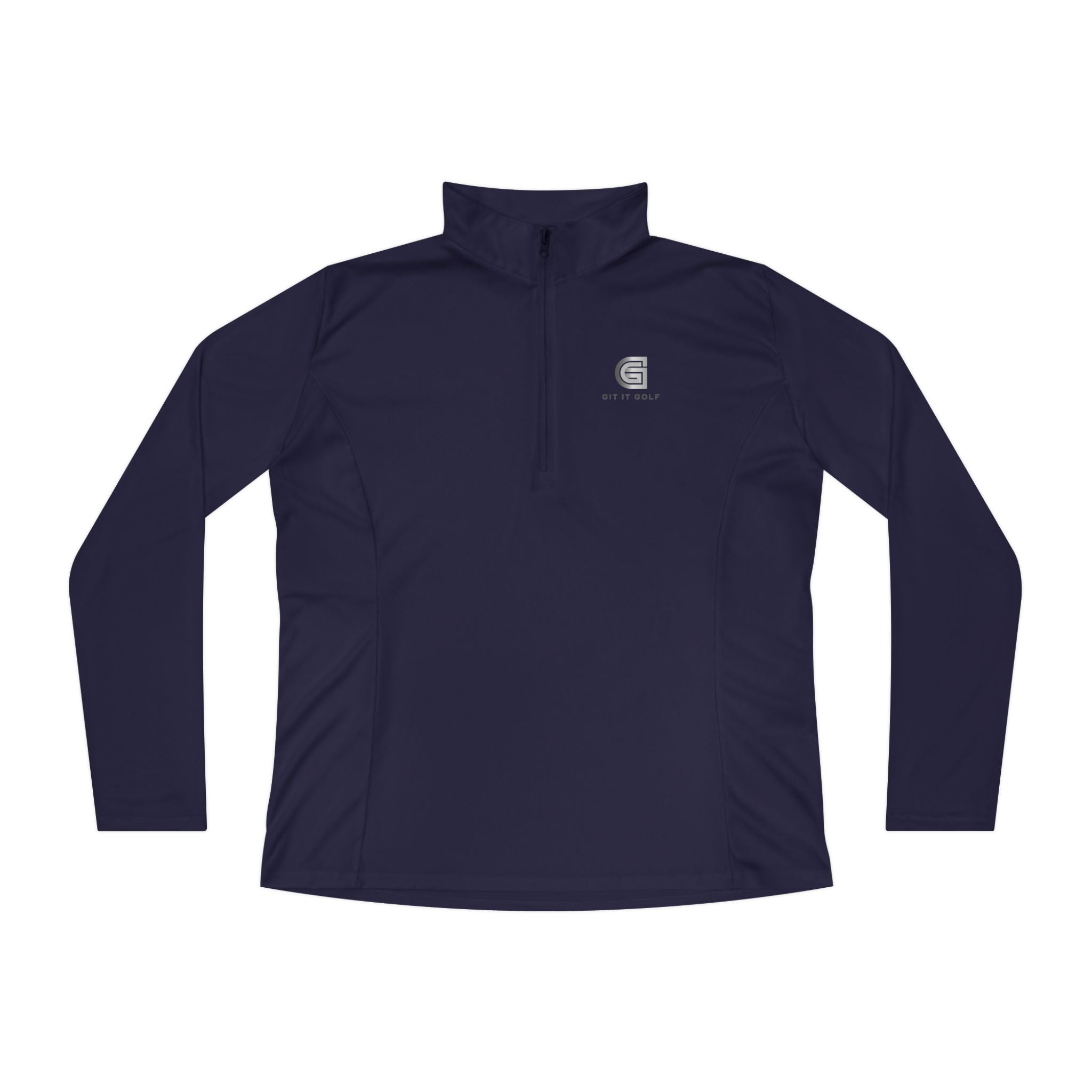 Ladies Quarter-Zip Pullover — Golf Performance Half-Zip with 'Git It Golf' Logo