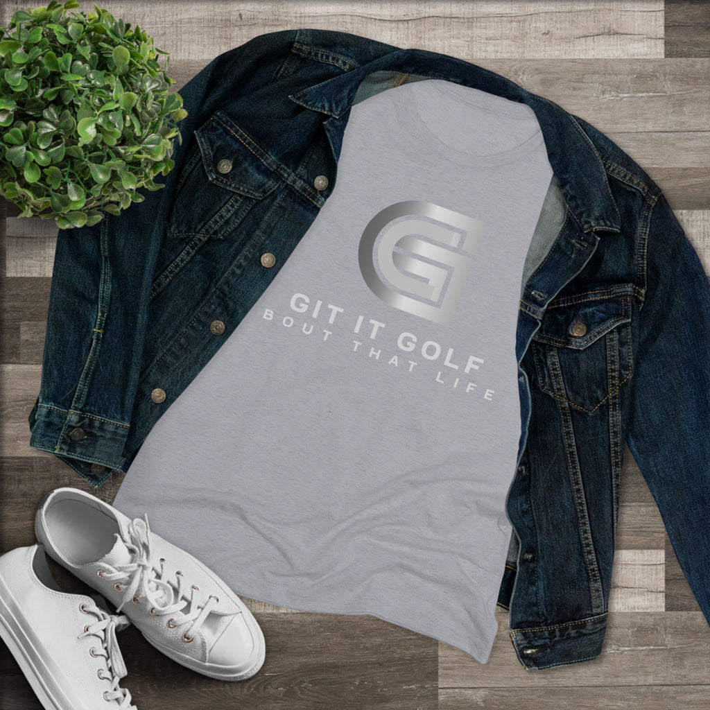 Women's Golf Triblend Tee - Perfect for Golf Lovers, Sports Events, Casual Wear, Gift for Her, Outdoor Activities