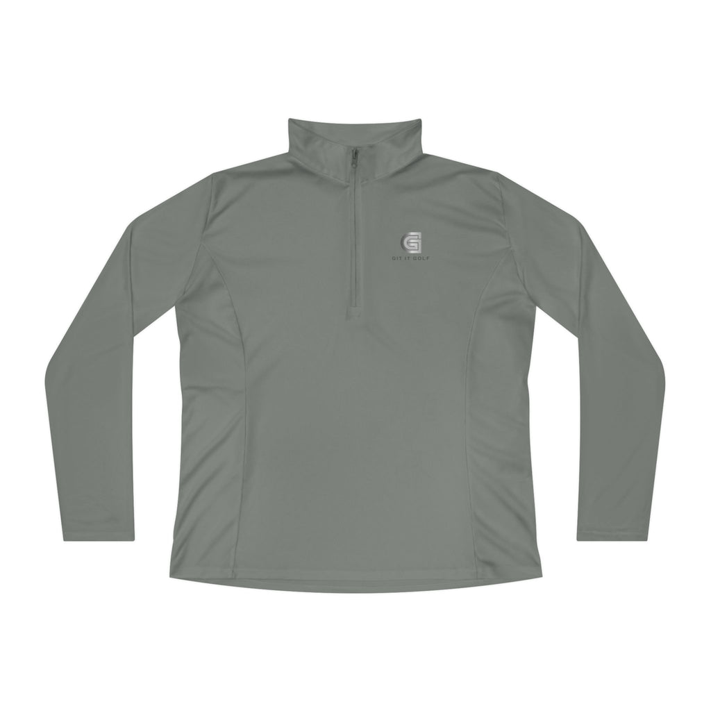 Ladies Quarter-Zip Pullover — Golf Performance Half-Zip with 'Git It Golf' Logo