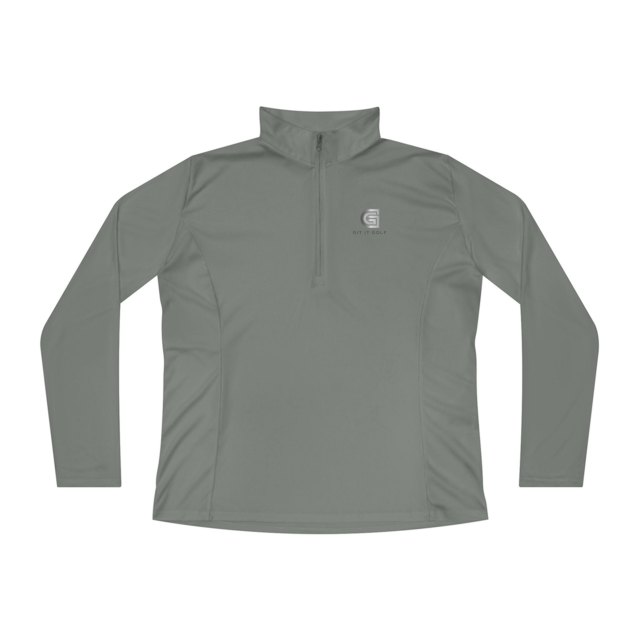 Ladies Quarter-Zip Pullover — Golf Performance Half-Zip with 'Git It Golf' Logo