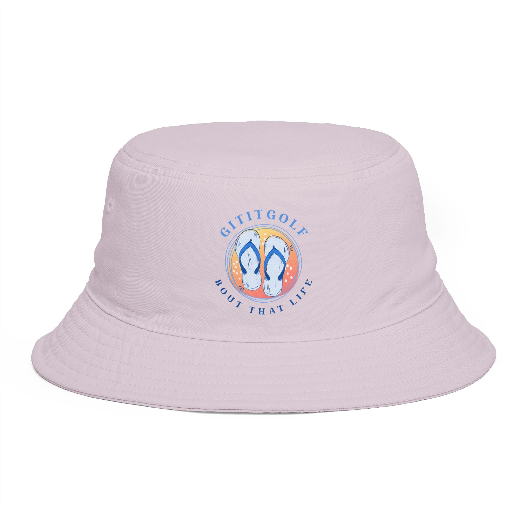 Bucket Hat — 'Gittigolf' Flip-Flop Logo Sun Bucket Hat