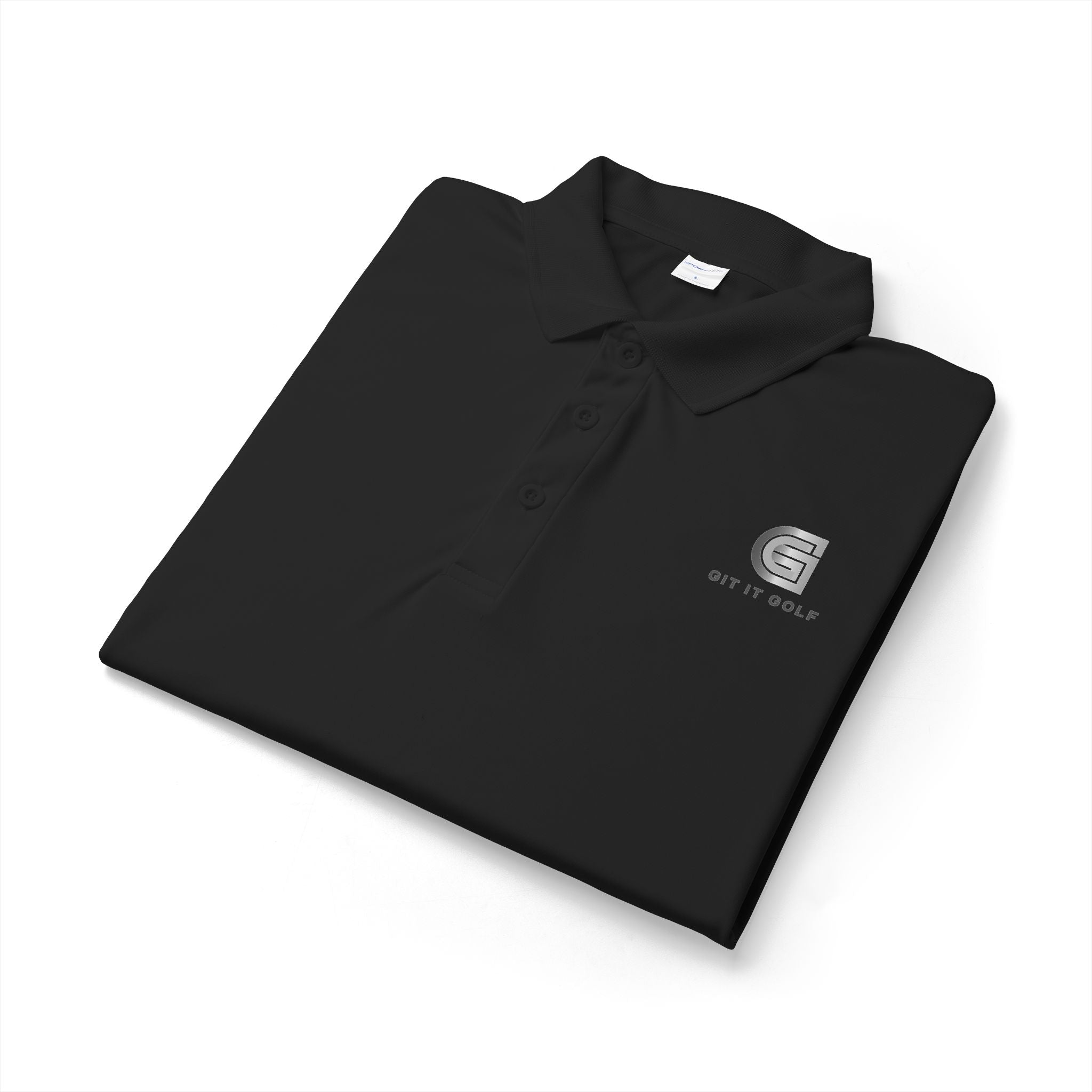 DTF Logo Polo — 'G' Crest with "GIT IT GOLF “Text