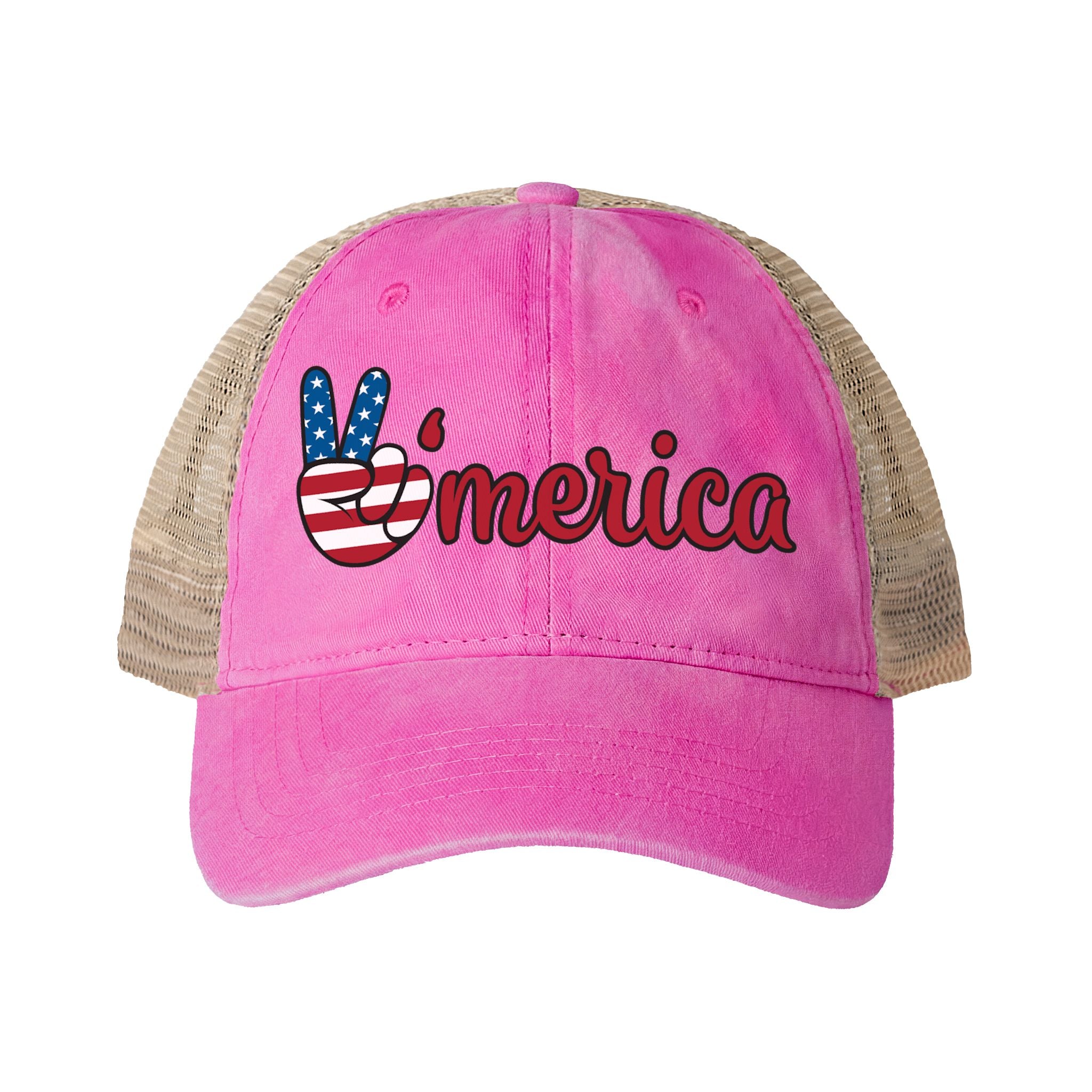 Women's Washed Mesh-Back Cap