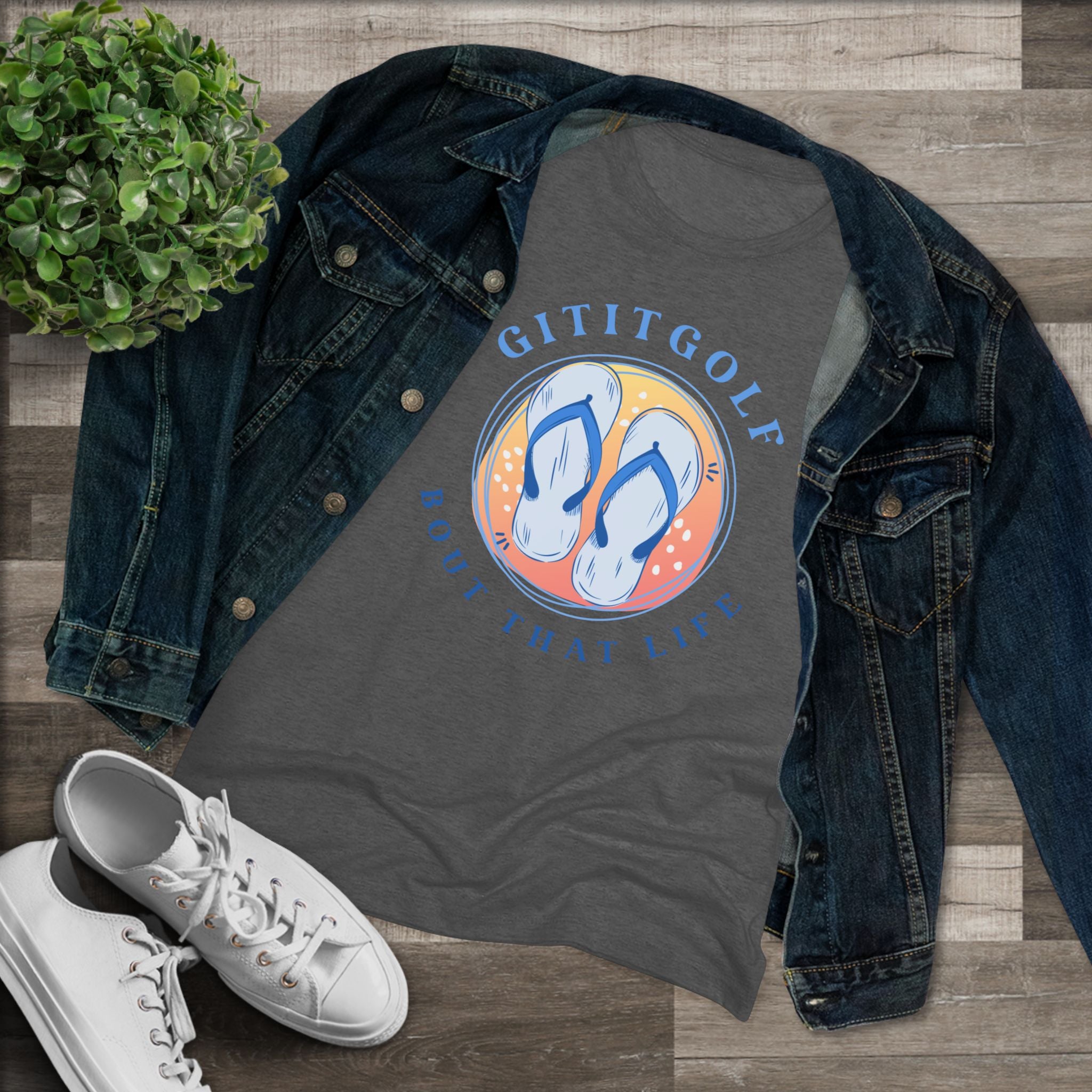 Golf-Inspired Women's Triblend Tee - Perfect for Golf Lovers, Casual Wear, Summer Outings, Gifts, and Celebration Days