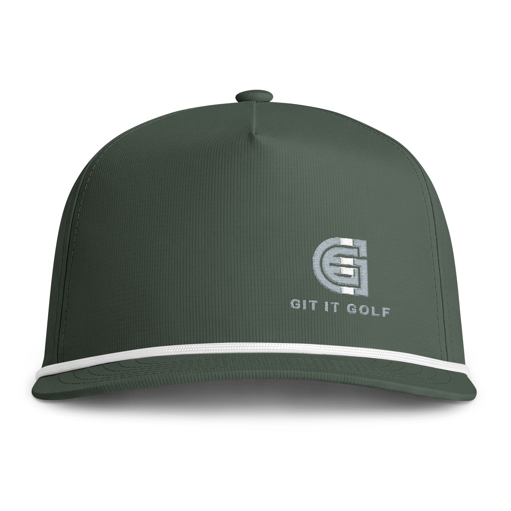 Sunwashed Rope Cap — Vintage Rope-Trim Golf Hat