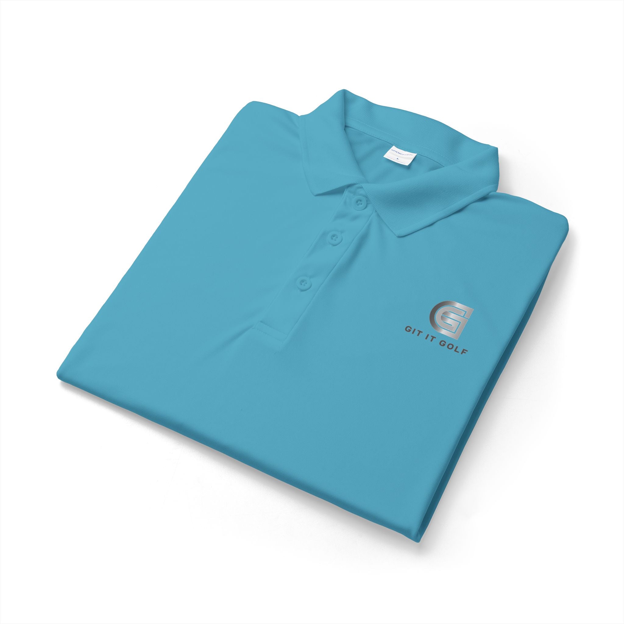 DTF Logo Polo — 'G' Crest with "GIT IT GOLF “Text