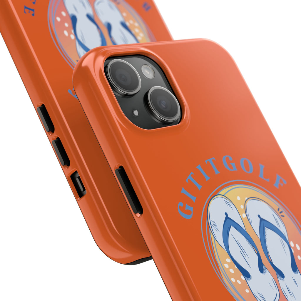 Tough Phone Case — GitItGolf 'Bout That Life Flip-Flop Design